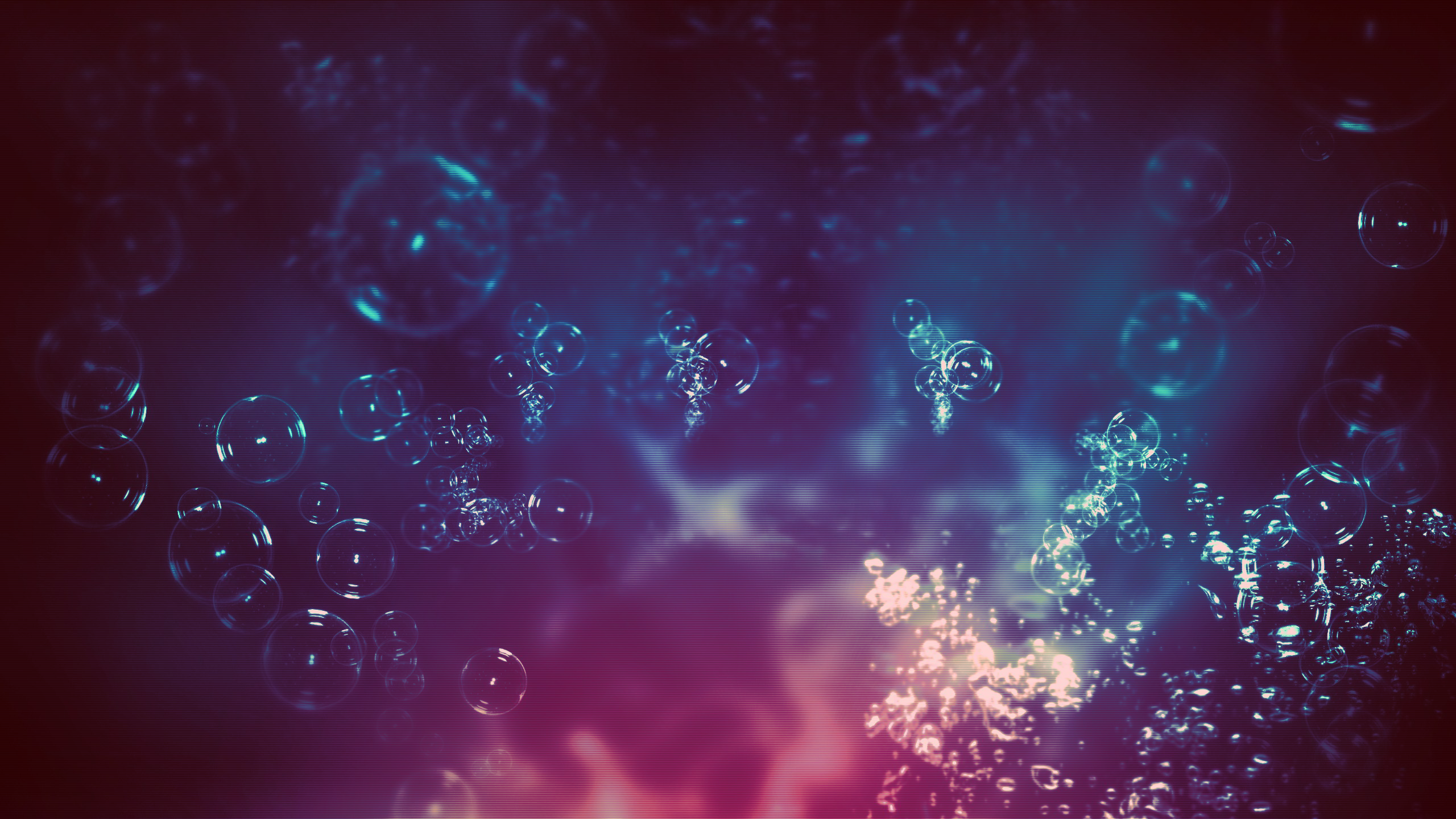Abstract bubbles with gradient background HD Wallpaper