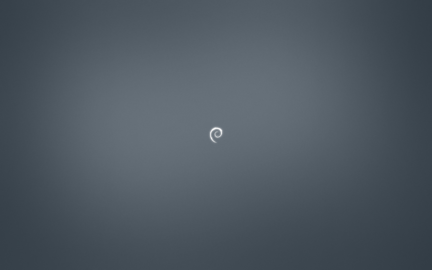 Debian Linux logo on a dark background HD Wallpaper