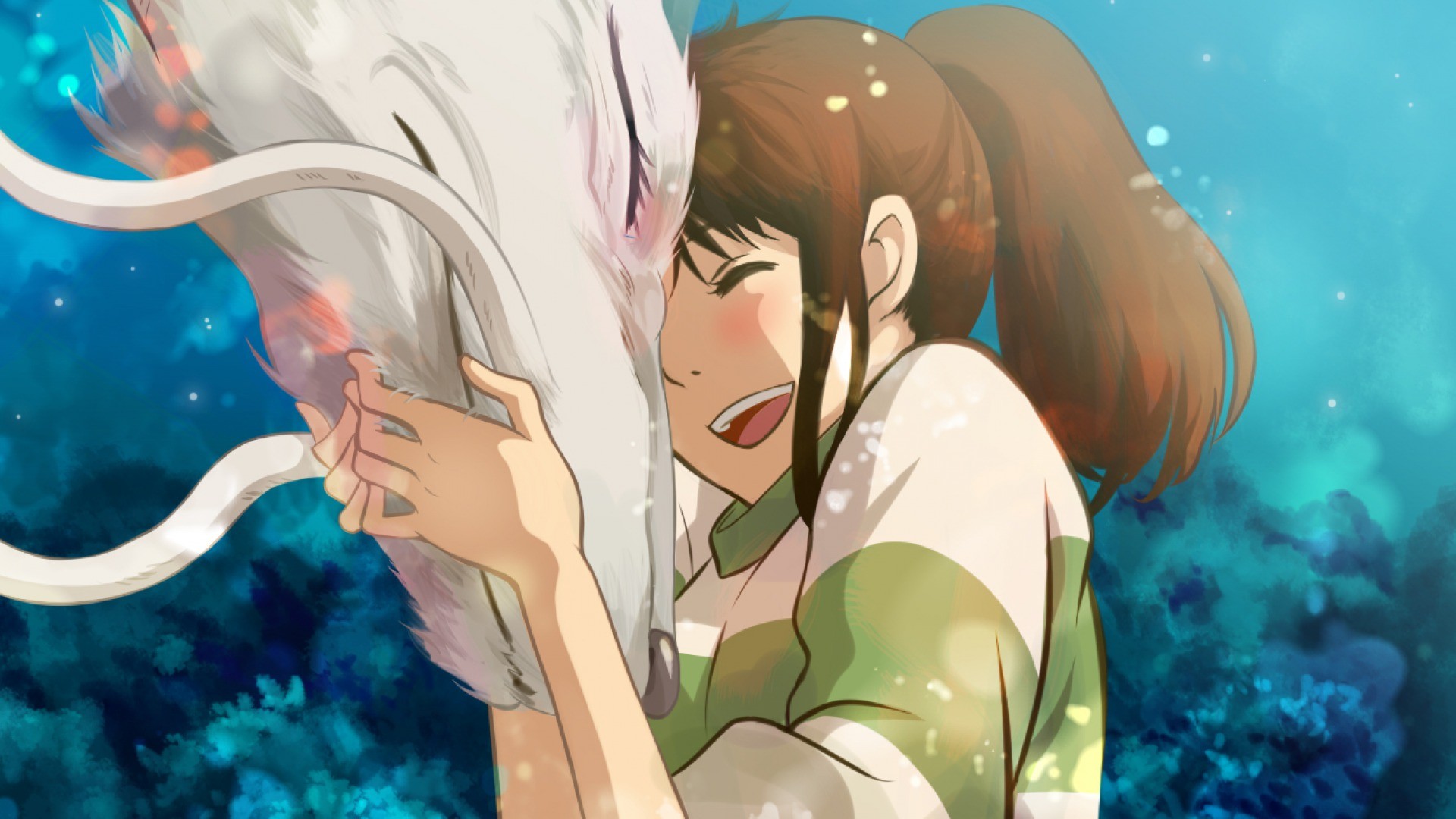 Chihiro and Haku from Spirited Away HD Wallpaper