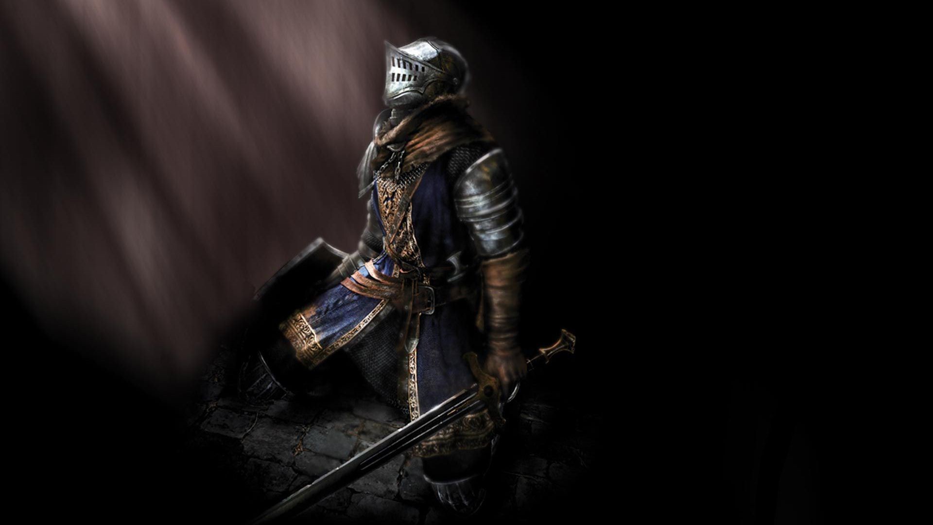 Dark Souls II Knight with Sword and Shield HD Wallpaper