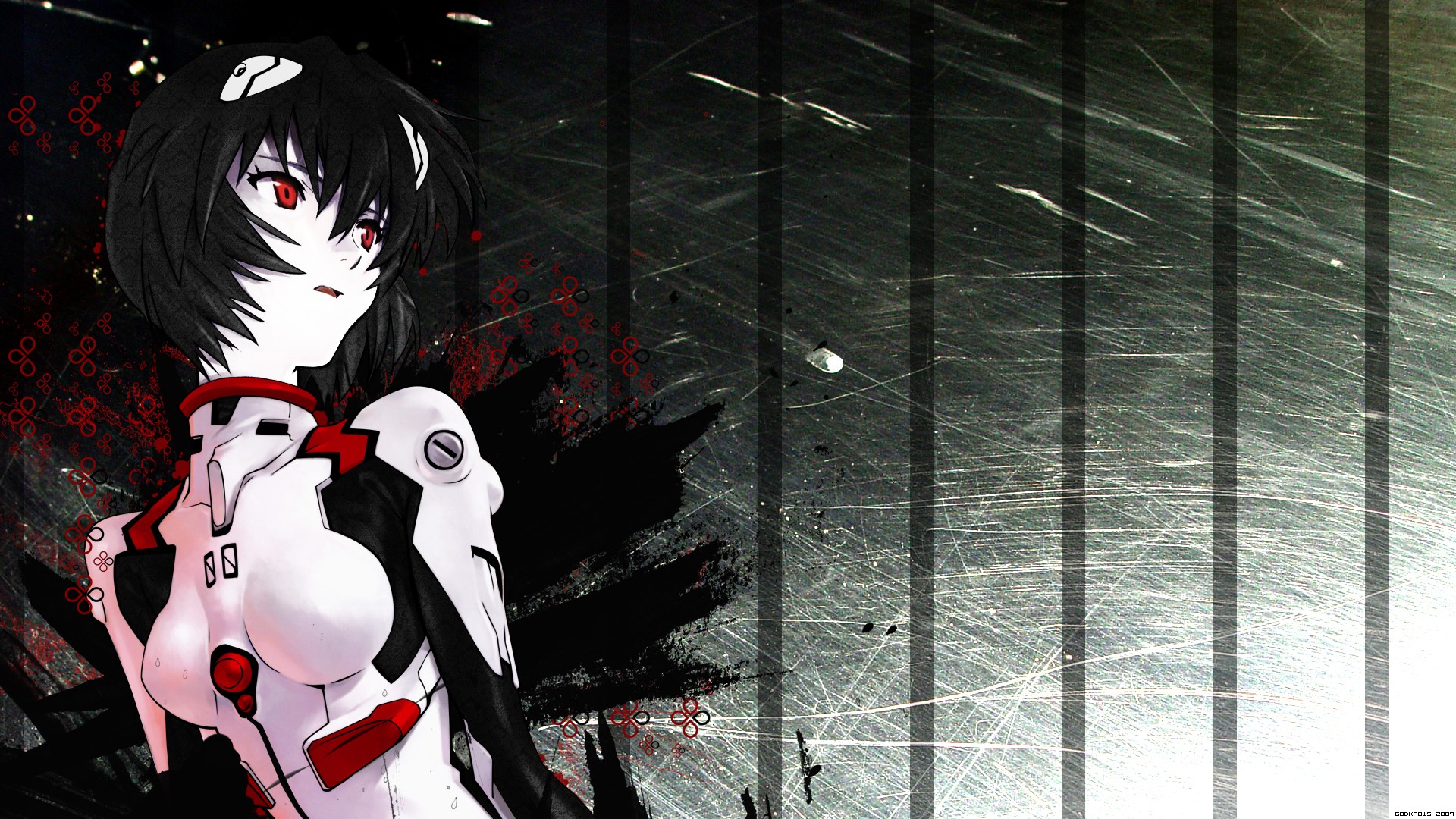 Ayanami Rei in Neon Genesis Evangelion plugsuit HD Wallpaper