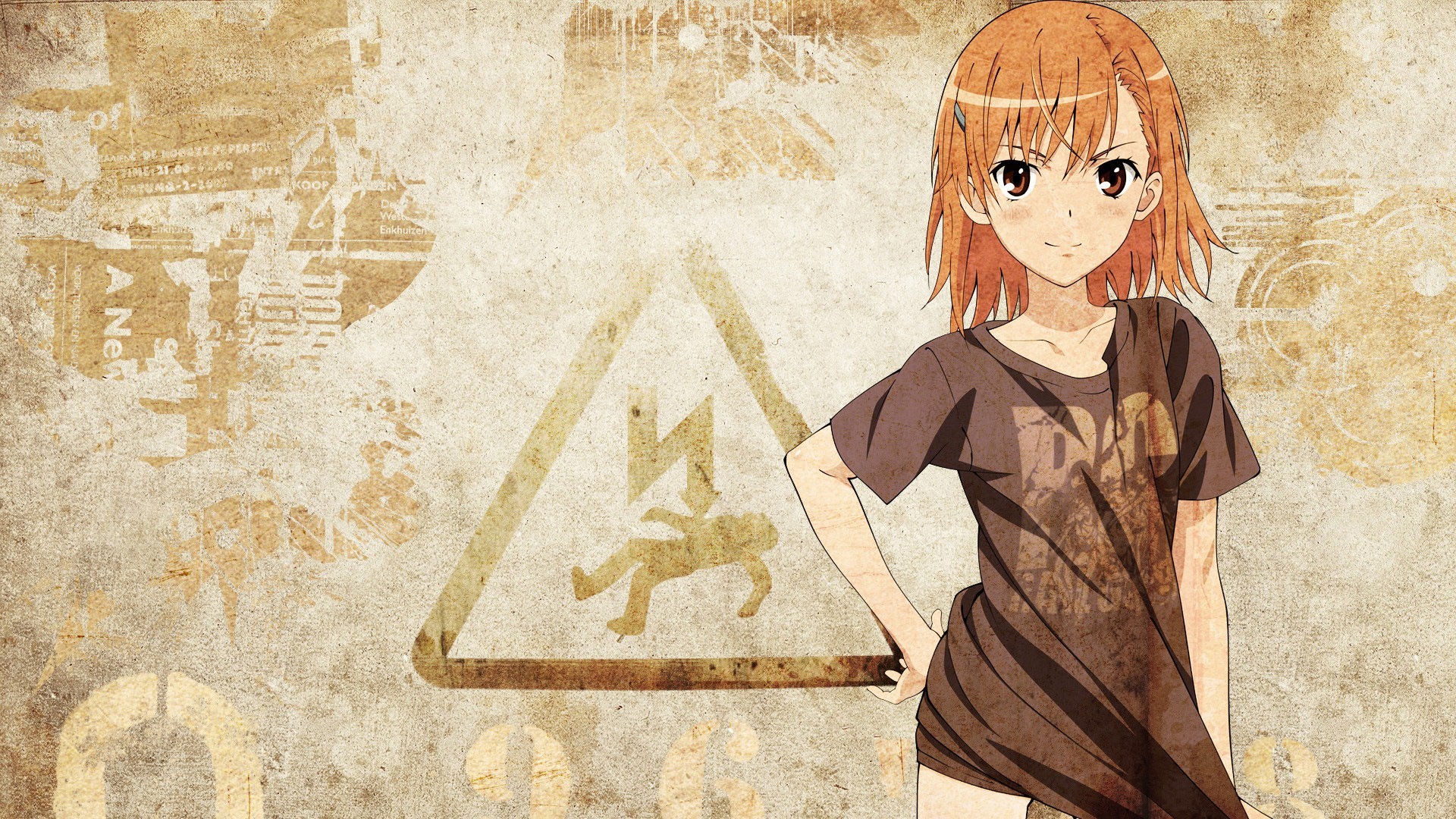 Misaka Mikoto from To Aru Kagaku no Railgun HD Wallpaper