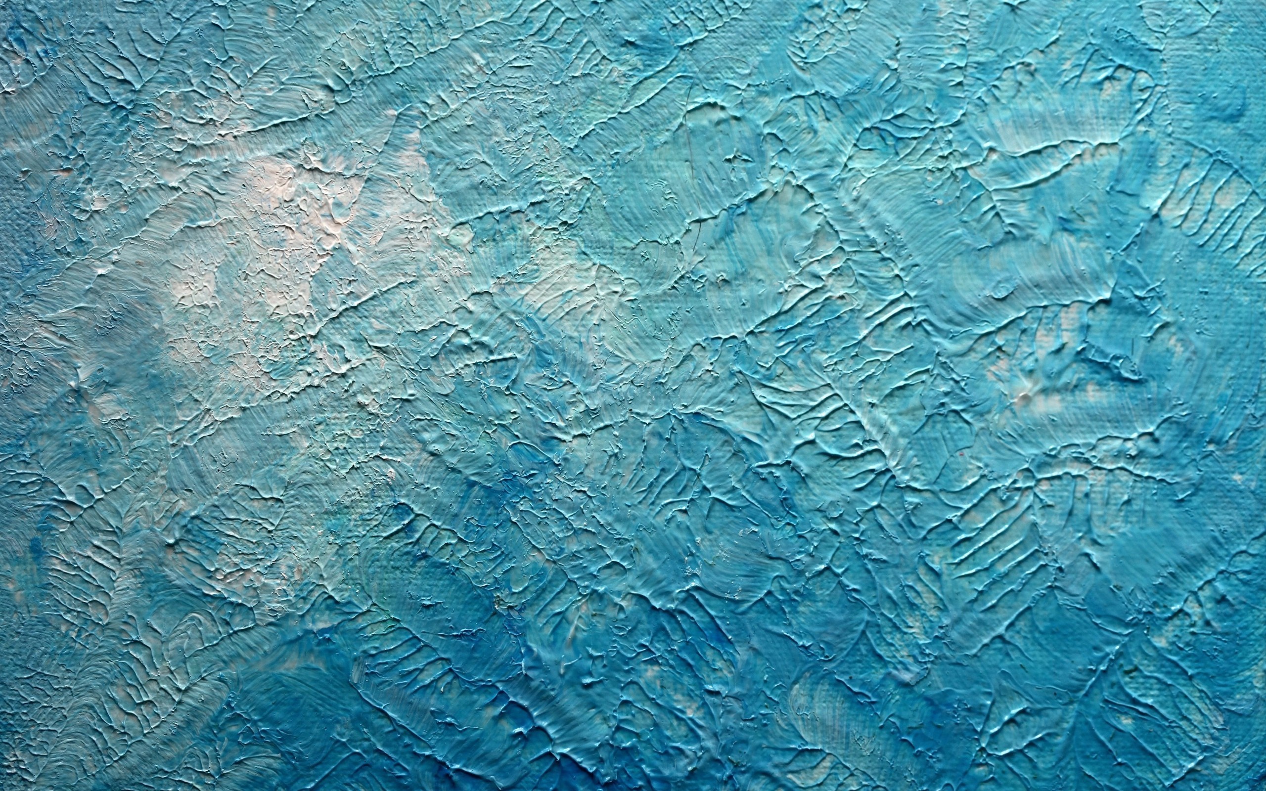 Textured blue abstract painting HD Wallpaper