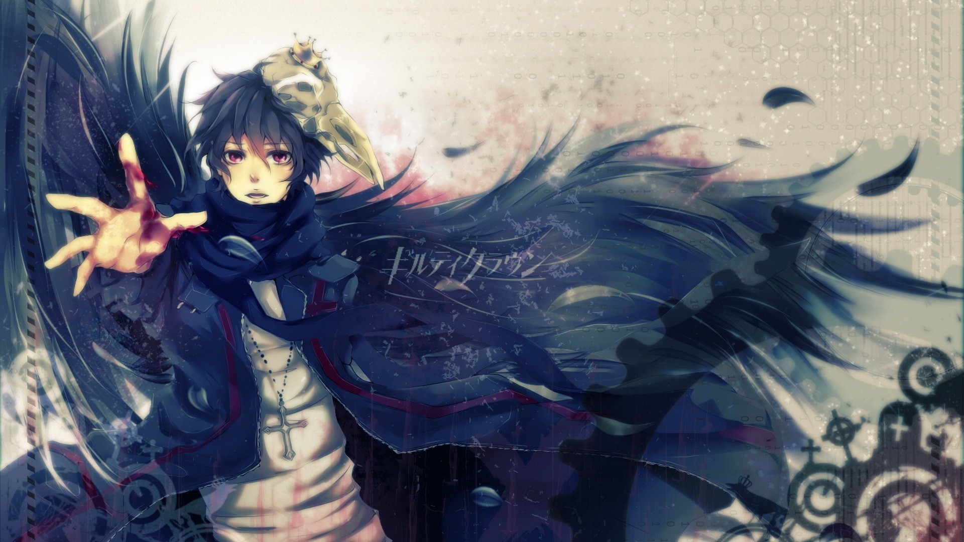 Shu Ouma with wings and crown from Guilty Crown HD Wallpaper