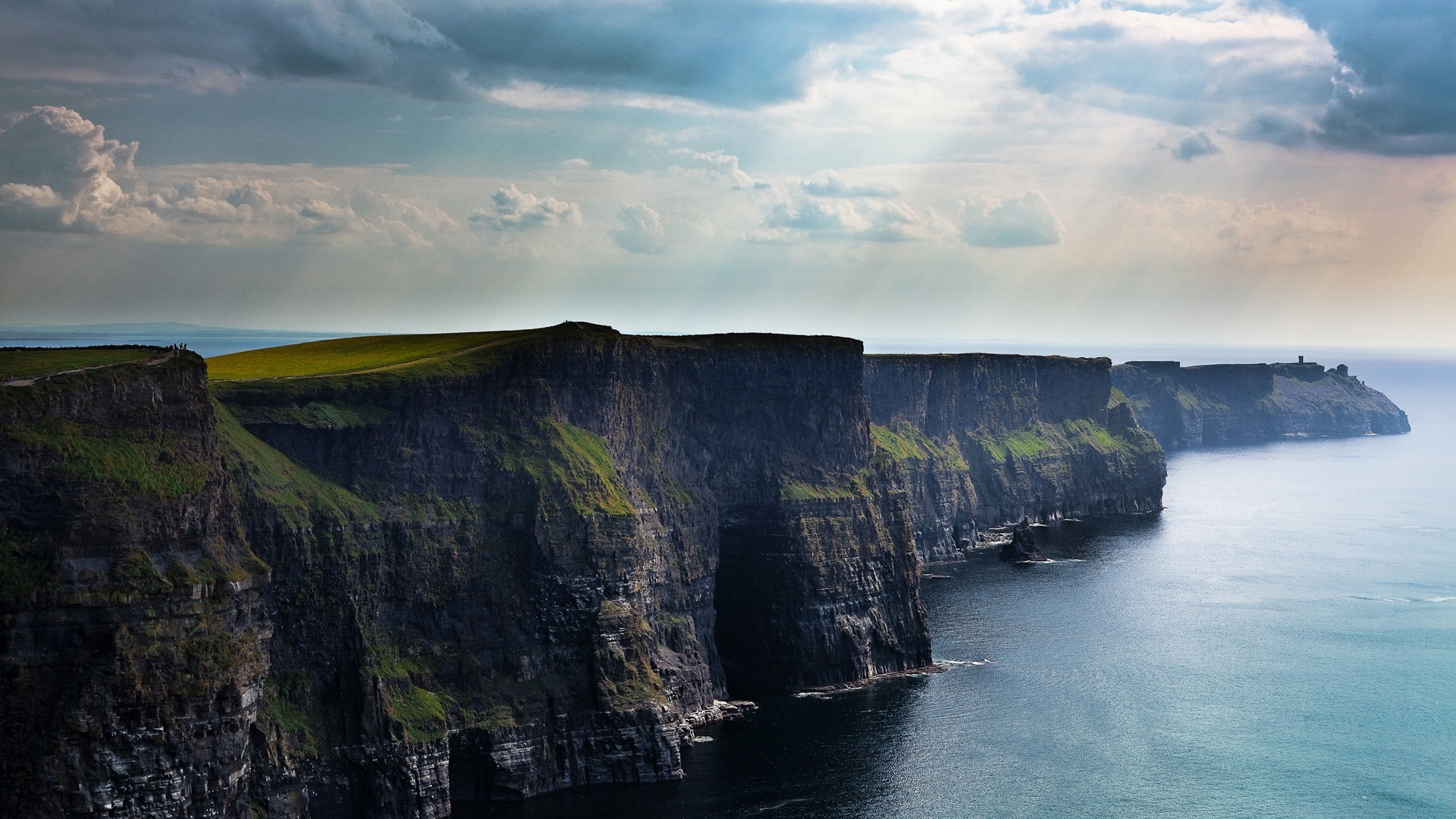 Cliffs of Moher landscape in Ireland with the sea HD Wallpaper