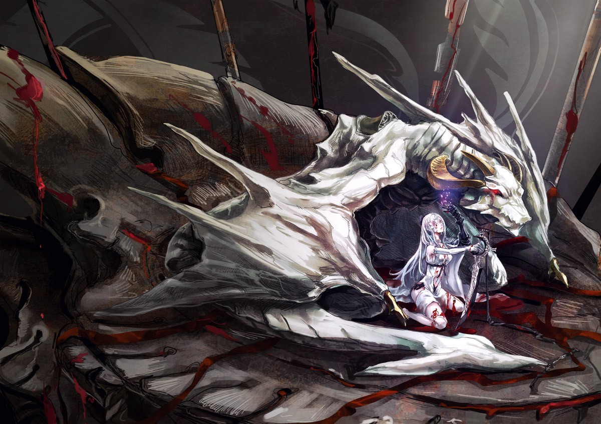 Zero and Mikhail from Drakengard 3 HD Wallpaper