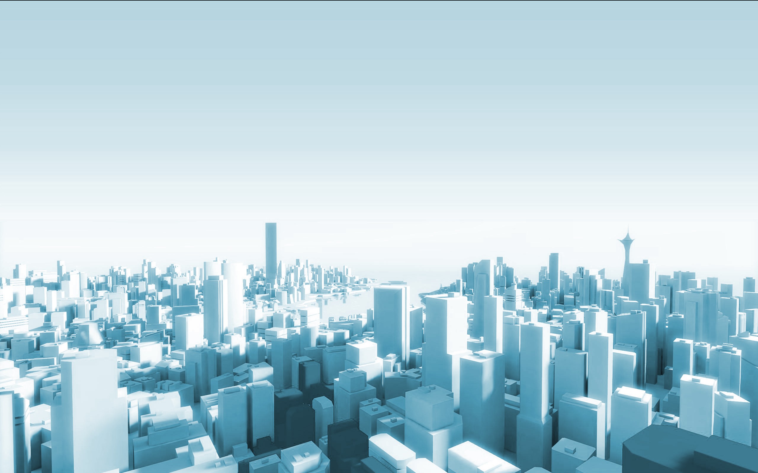 Mirror's Edge cityscape with futuristic buildings HD Wallpaper