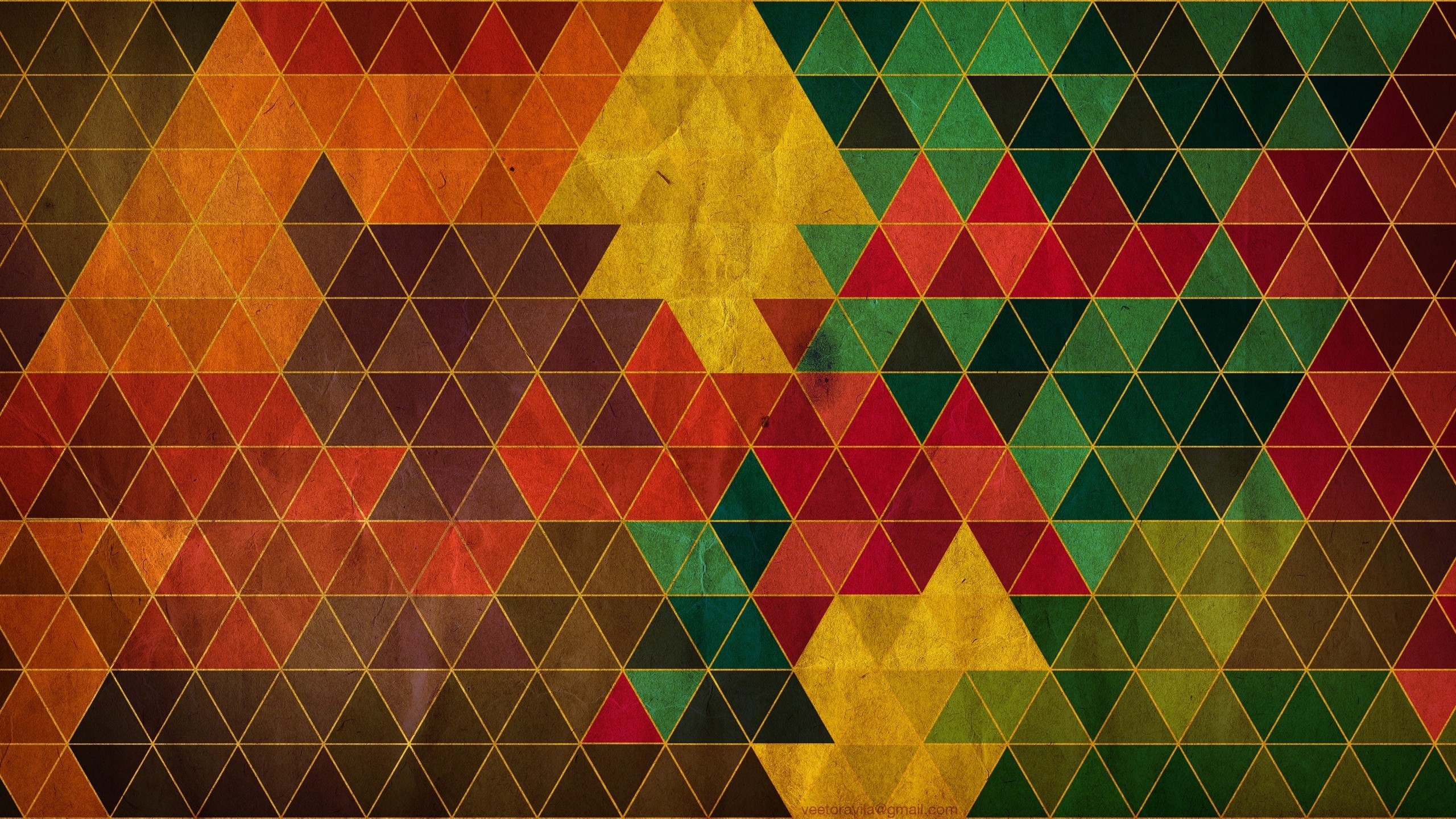 Abstract geometric pattern with triangles HD Wallpaper