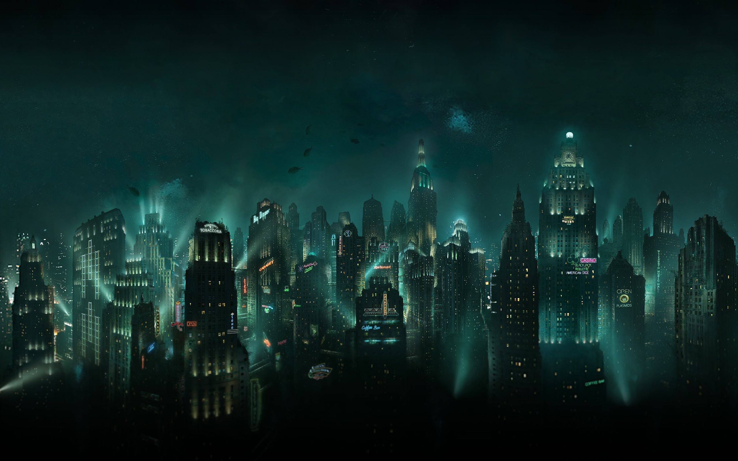Rapture skyline from BioShock HD Wallpaper