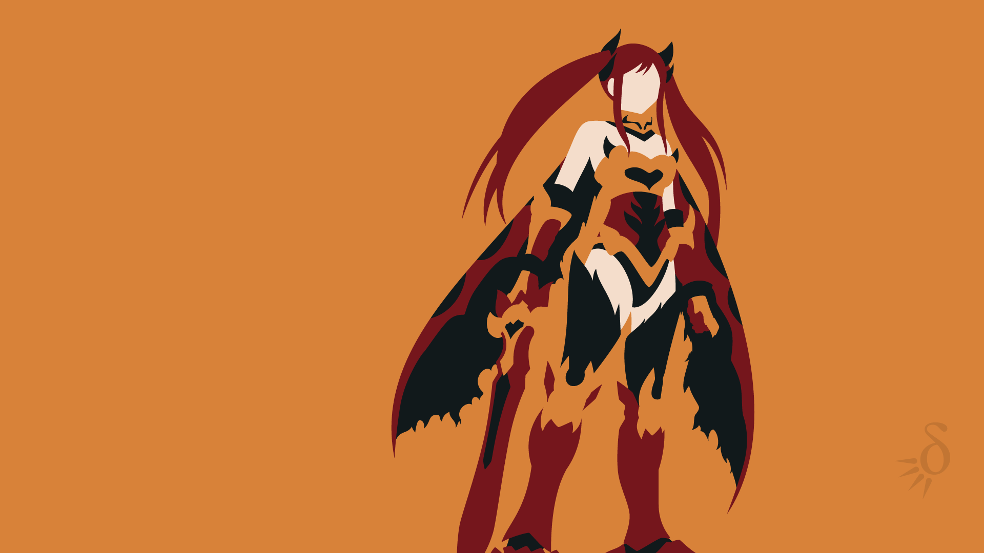 Erza Scarlet from Fairy Tail in armor HD Wallpaper