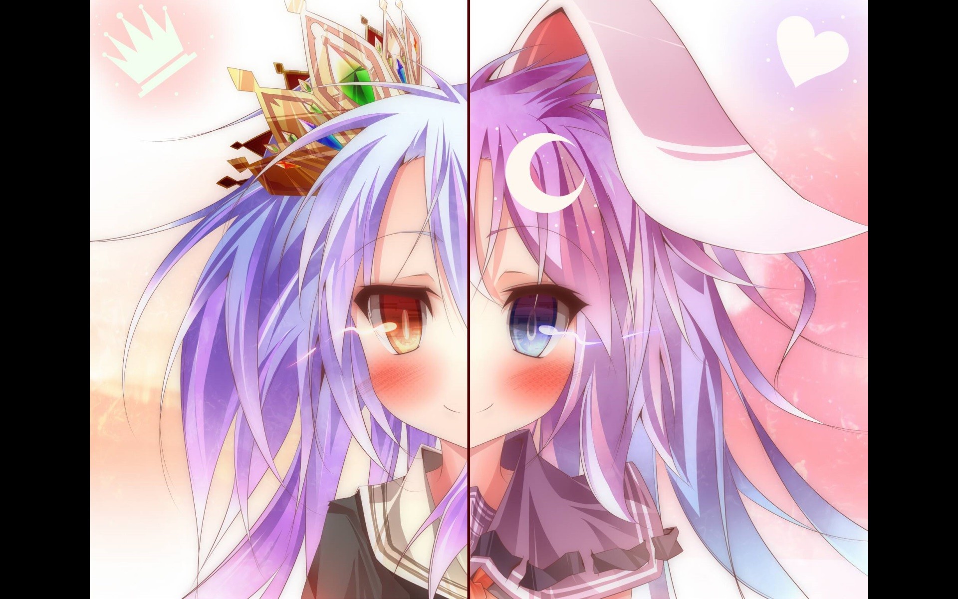 Shiro and Sora from No Game No Life HD Wallpaper