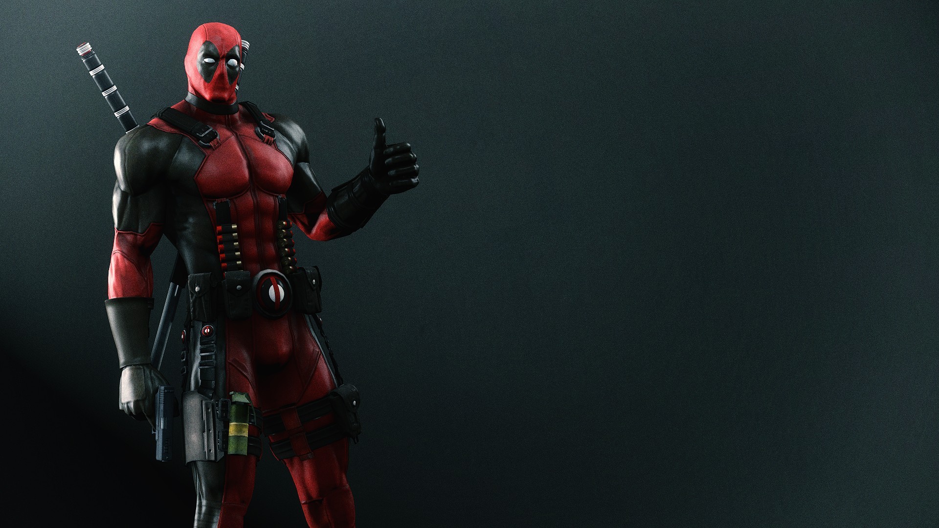 Deadpool giving a thumbs up HD Wallpaper