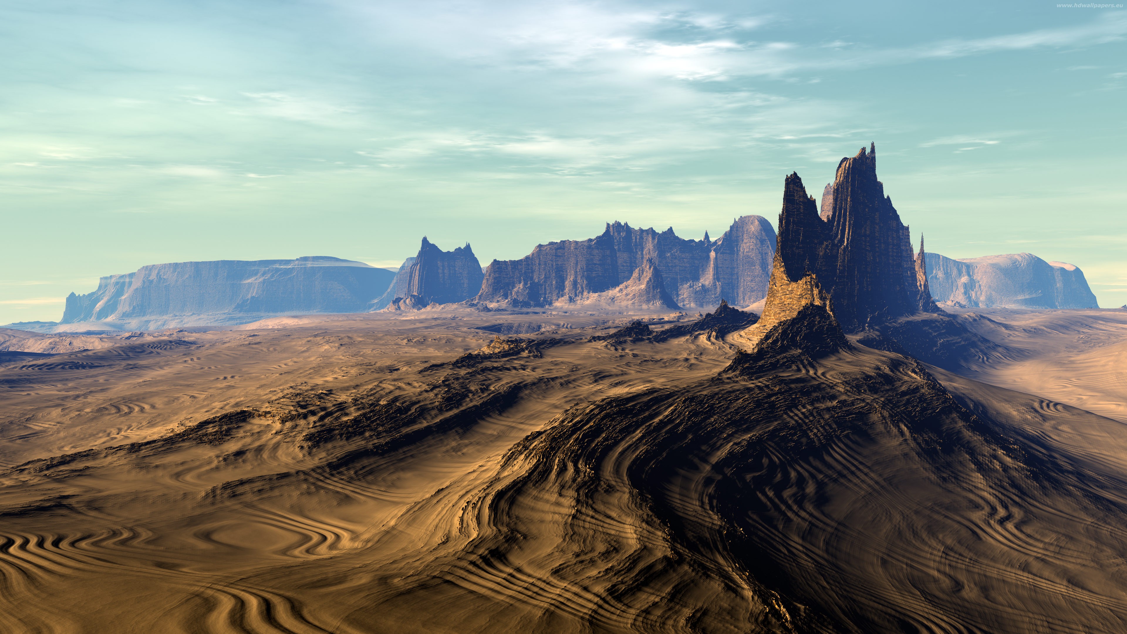 Badlands National Park desert landscape HD Wallpaper