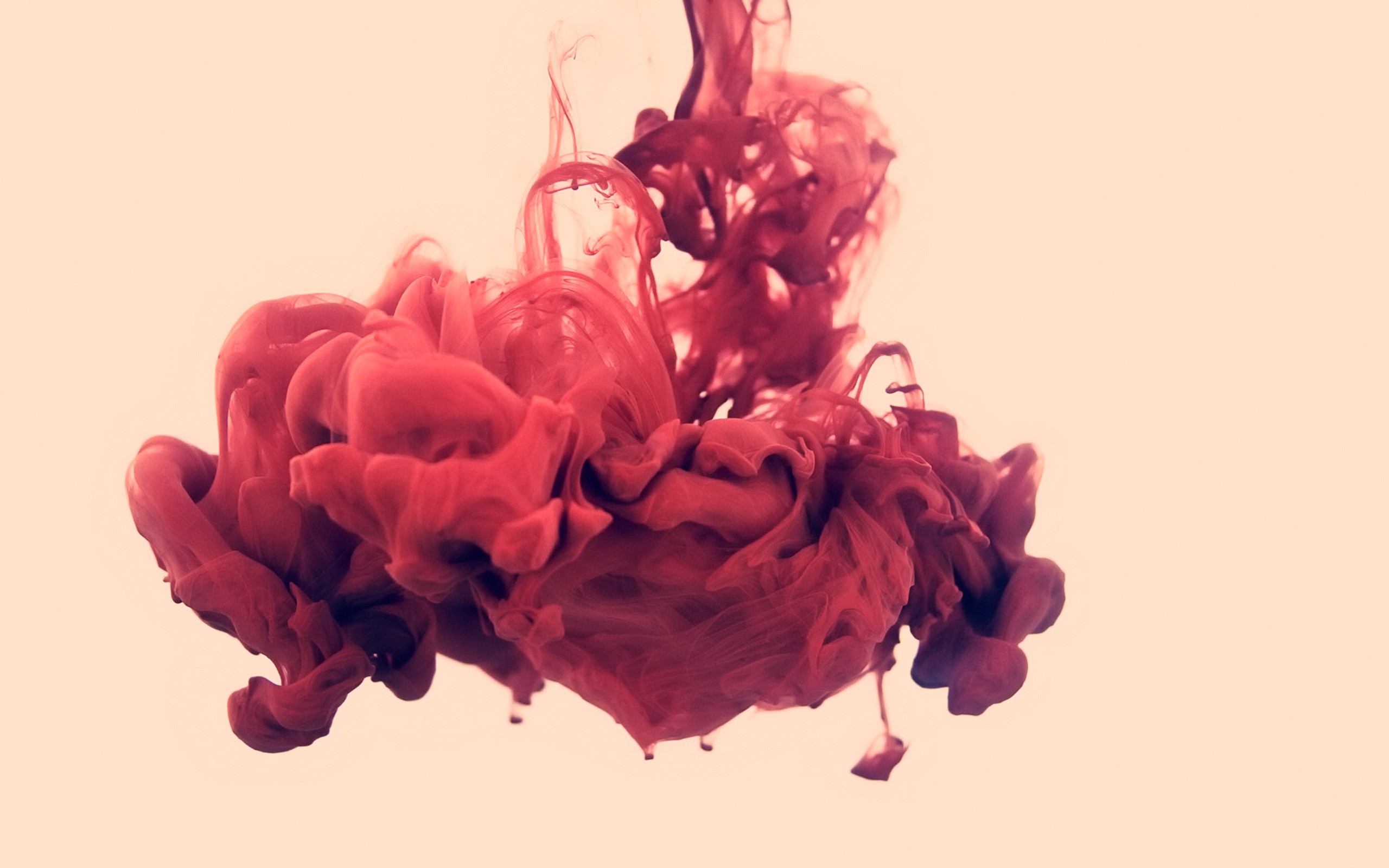 Red ink cloud in water, Alberto Seveso artwork HD Wallpaper