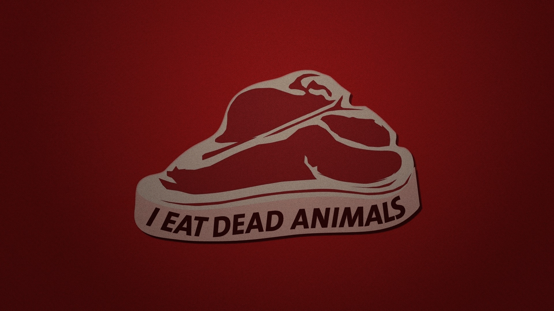 I Eat Dead Animals meat graphic HD Wallpaper