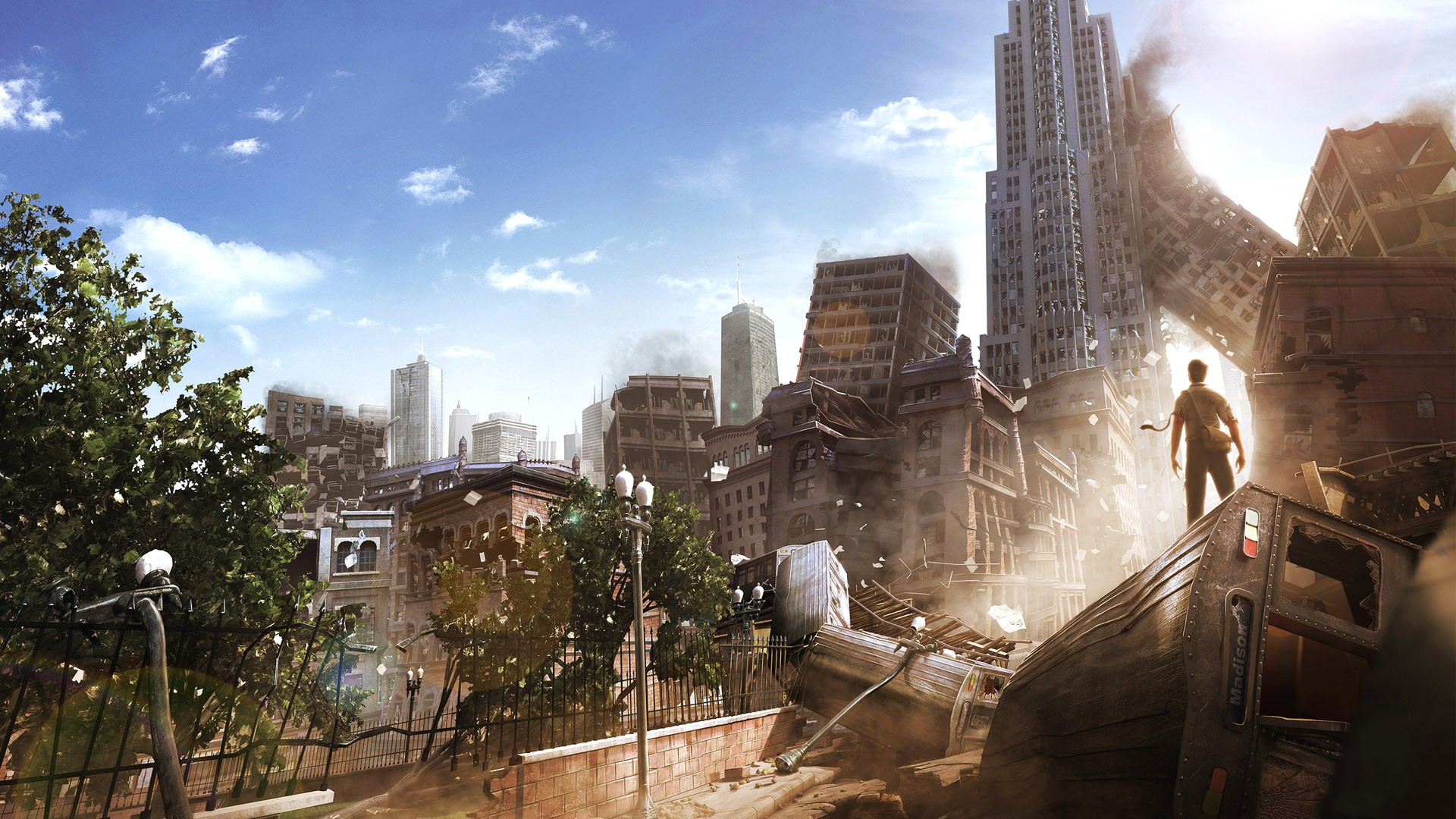 I Am Alive: Post-Apocalyptic Cityscape HD Wallpaper
