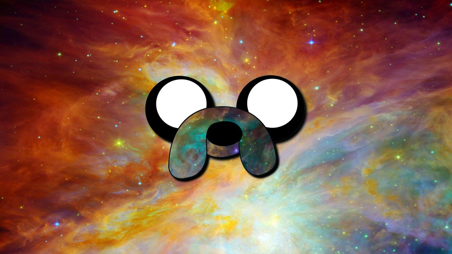 Jake the Dog in a colorful nebula HD Wallpaper