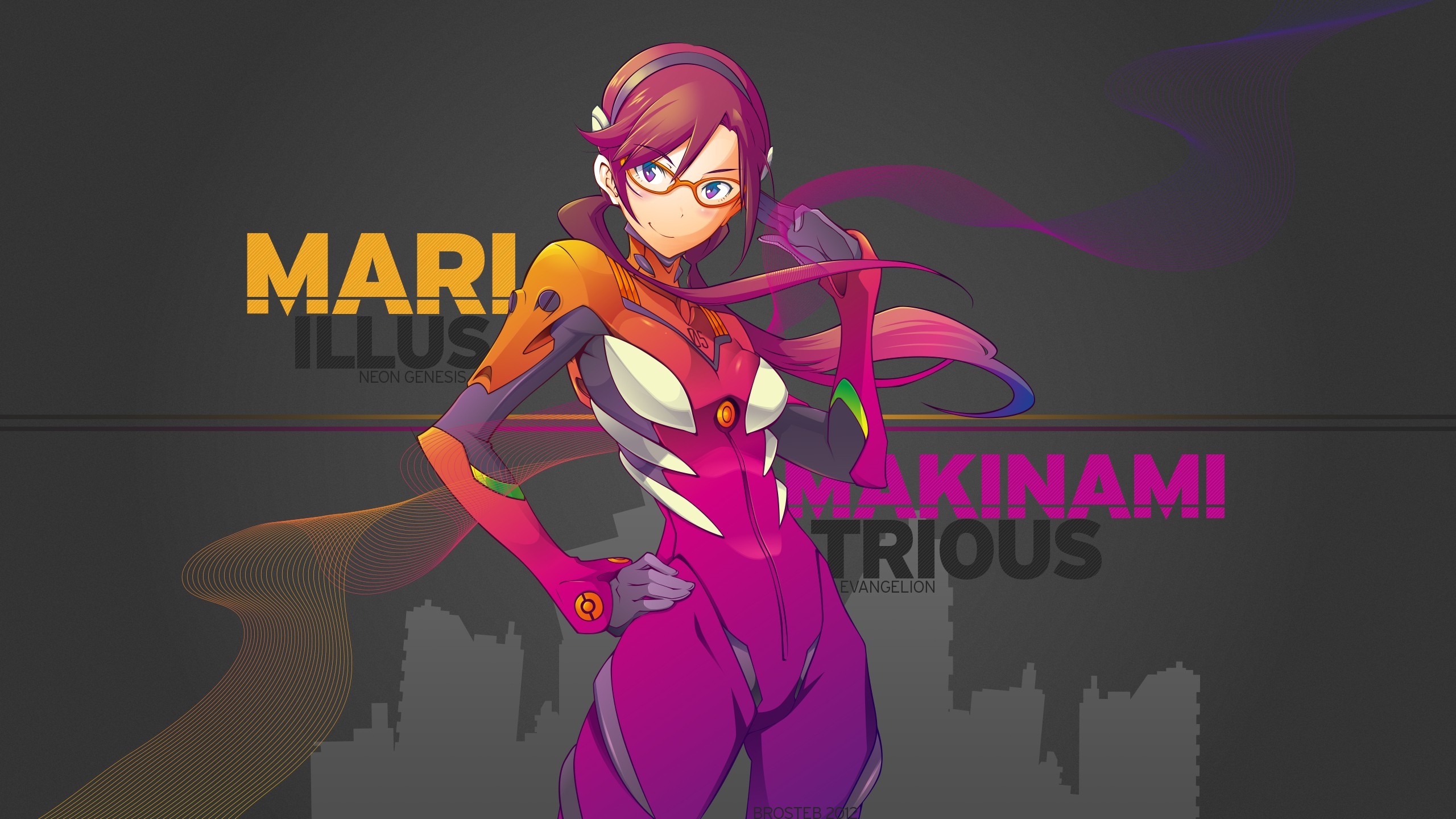 Makinami Mari Illustrious from Neon Genesis Evangelion HD Wallpaper