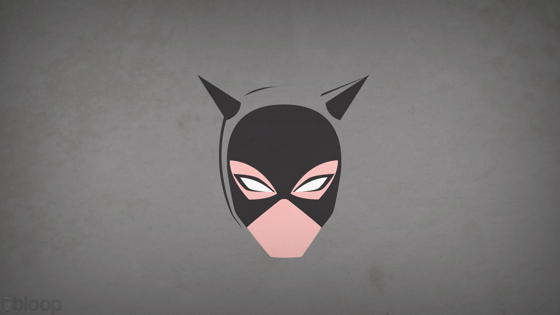 Minimalist Catwoman mask with ears HD Wallpaper