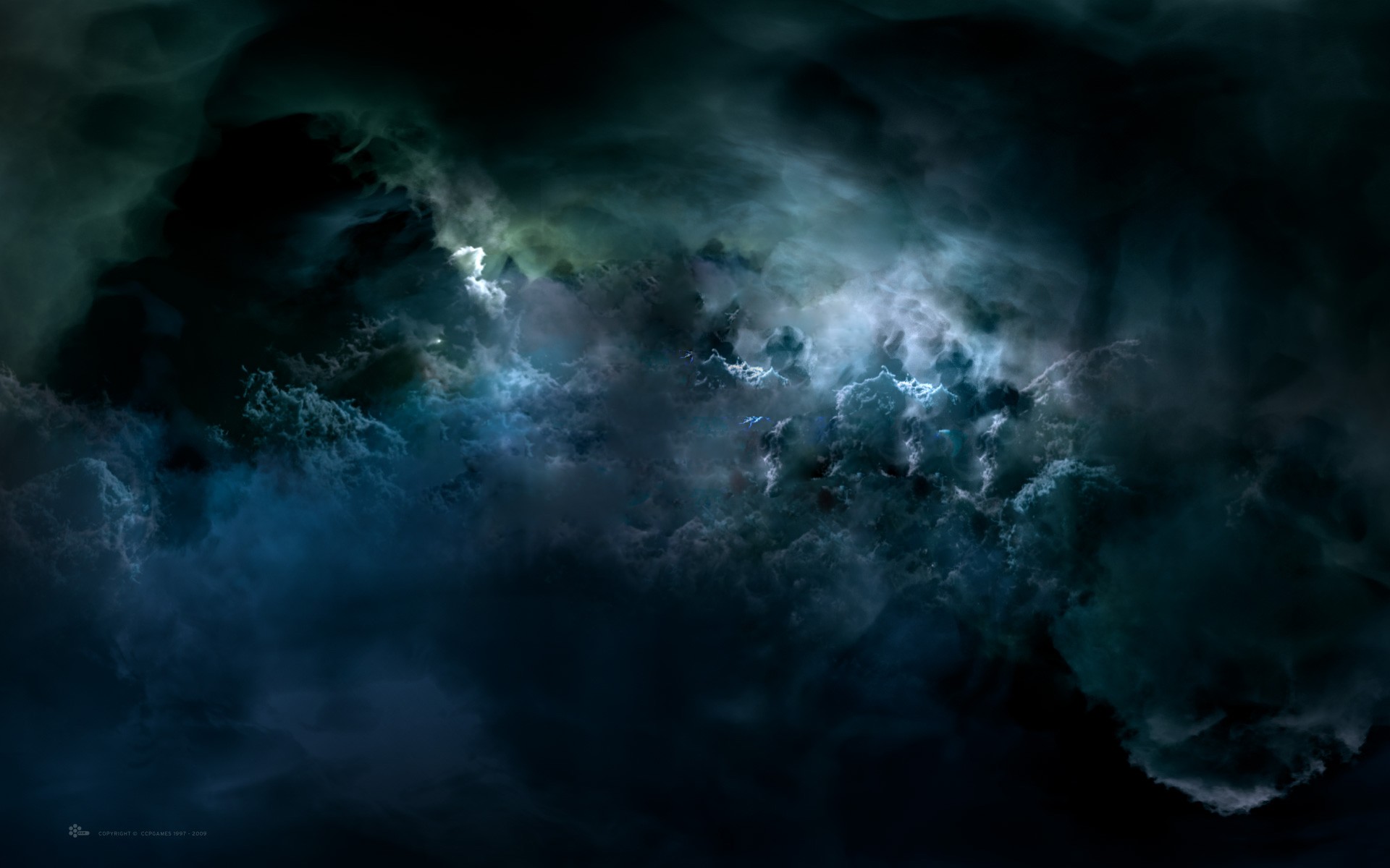 Dark and stormy clouds in the night sky HD Wallpaper
