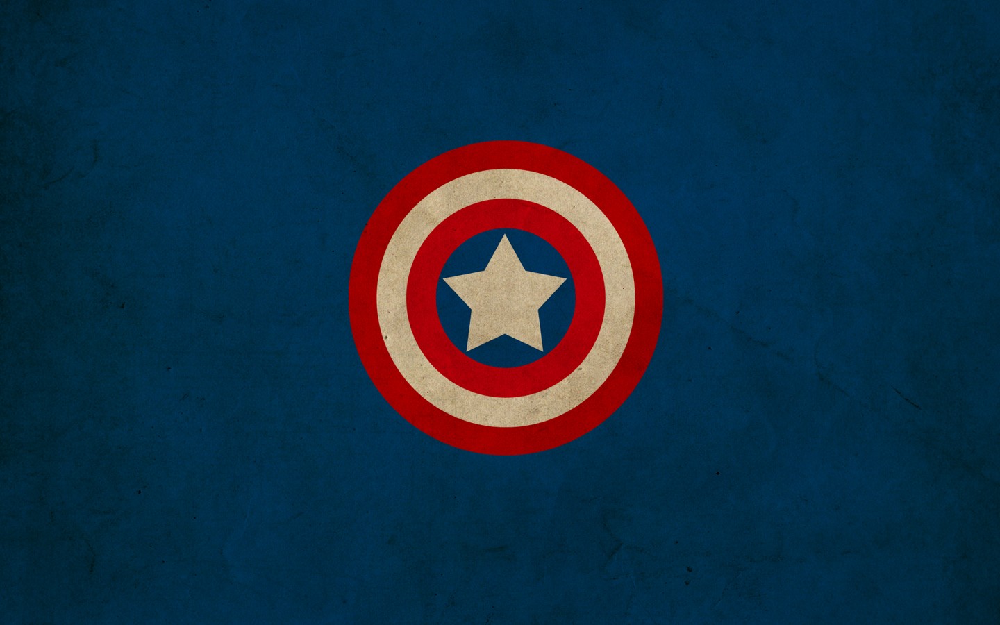 Captain America's Shield on a Blue Background HD Wallpaper