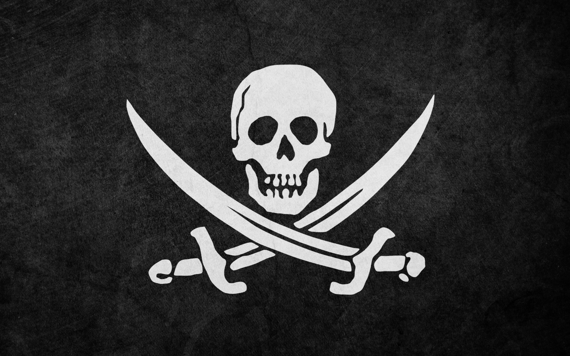Pirate flag with skull and crossbones HD Wallpaper