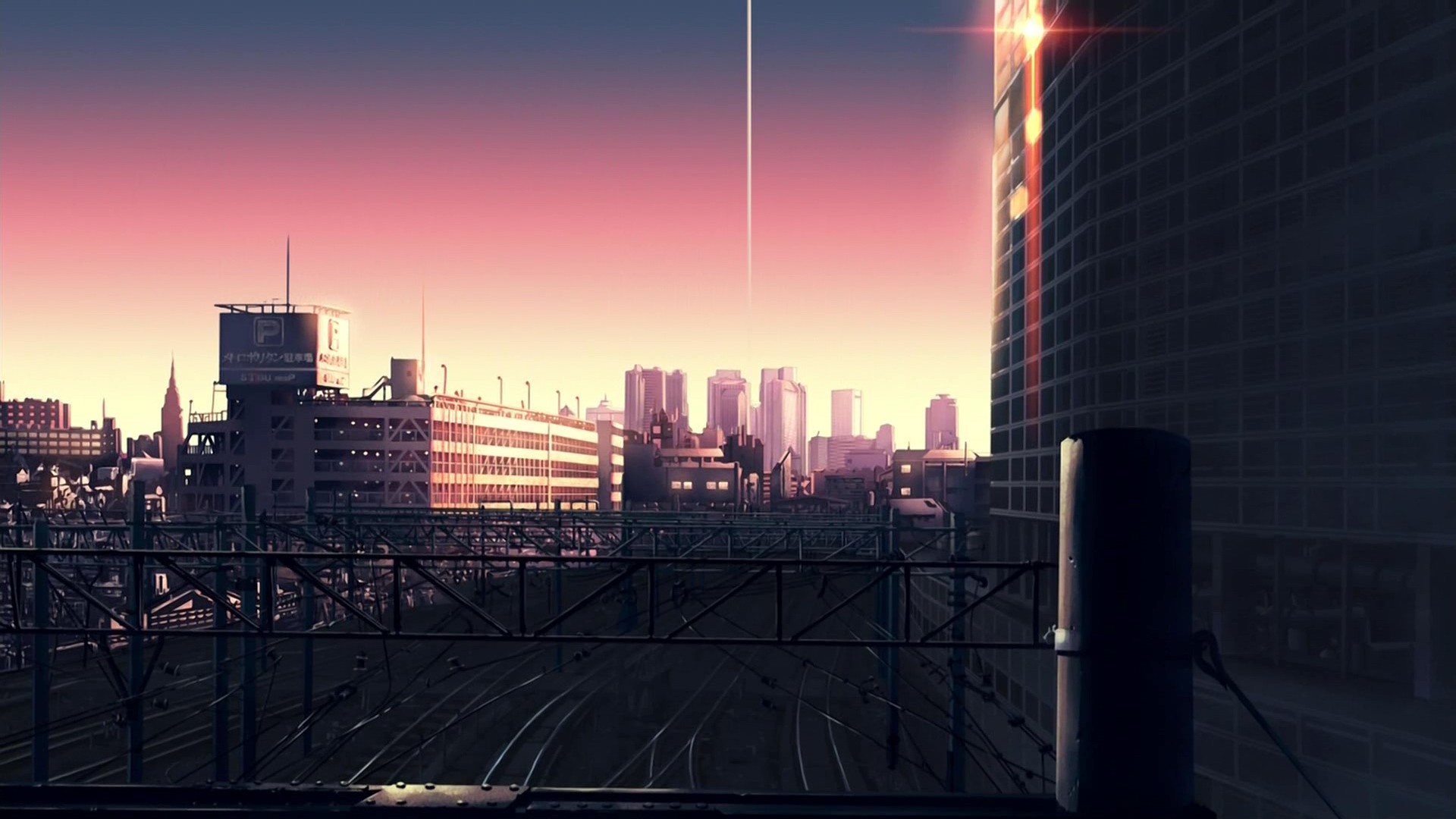 The Place Promised in Our Early Days Anime Cityscape HD Wallpaper