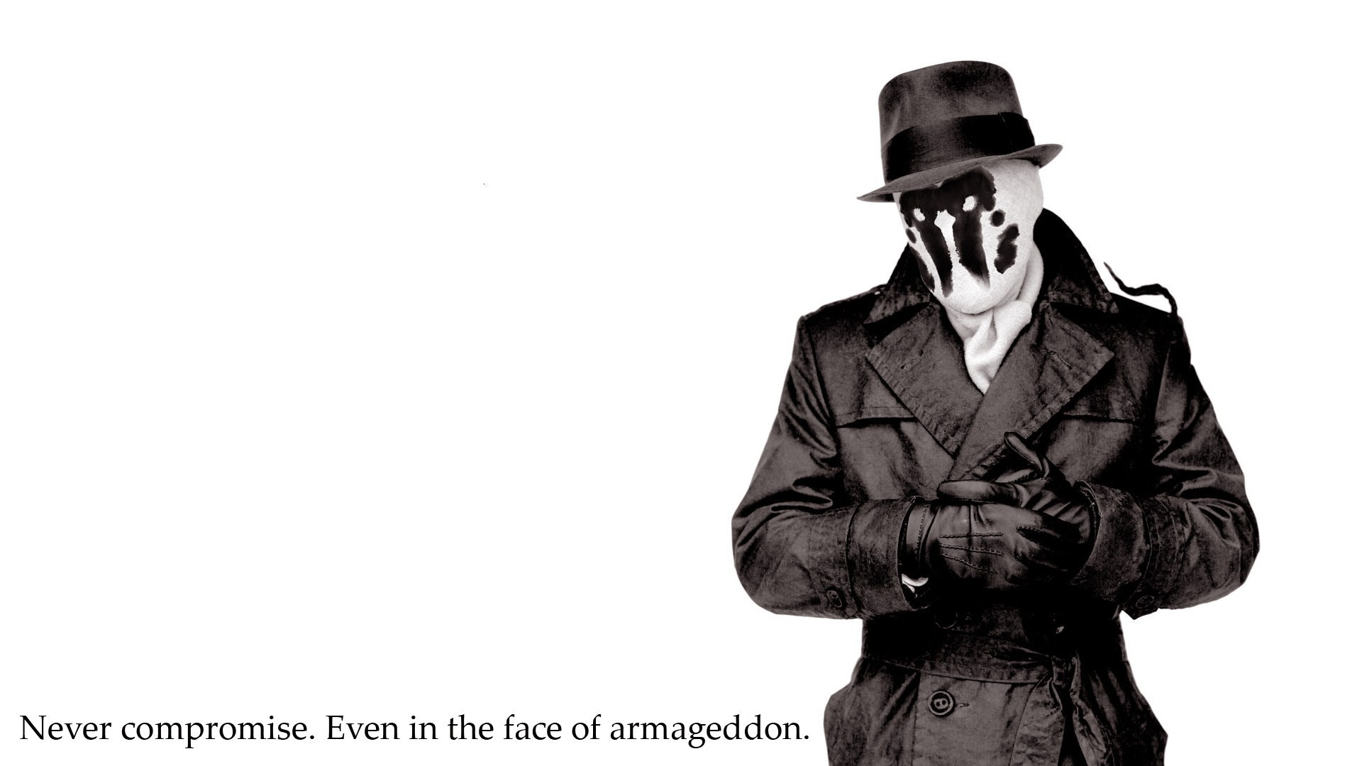 Rorschach from Watchmen with quote HD Wallpaper