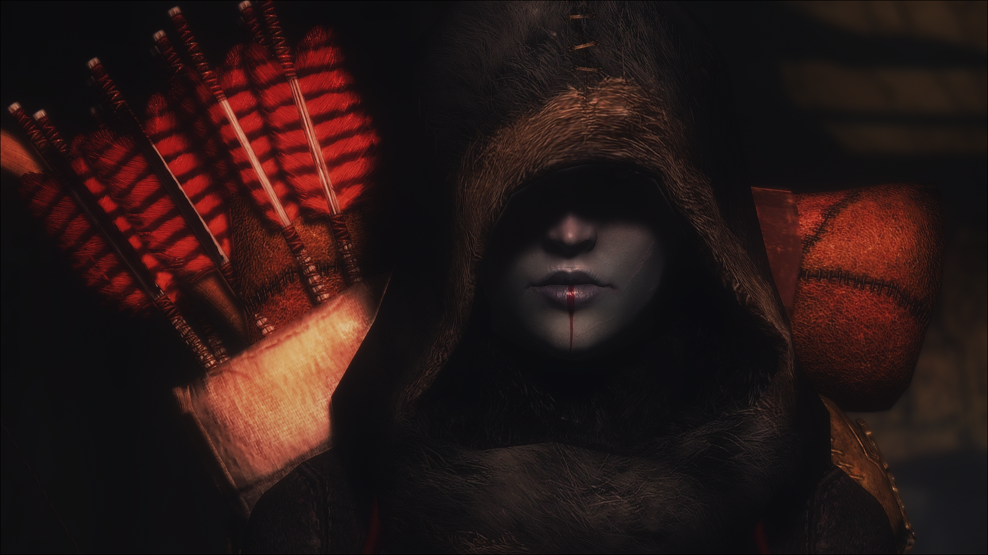 The Elder Scrolls V: Skyrim fantasy character with arrows HD Wallpaper
