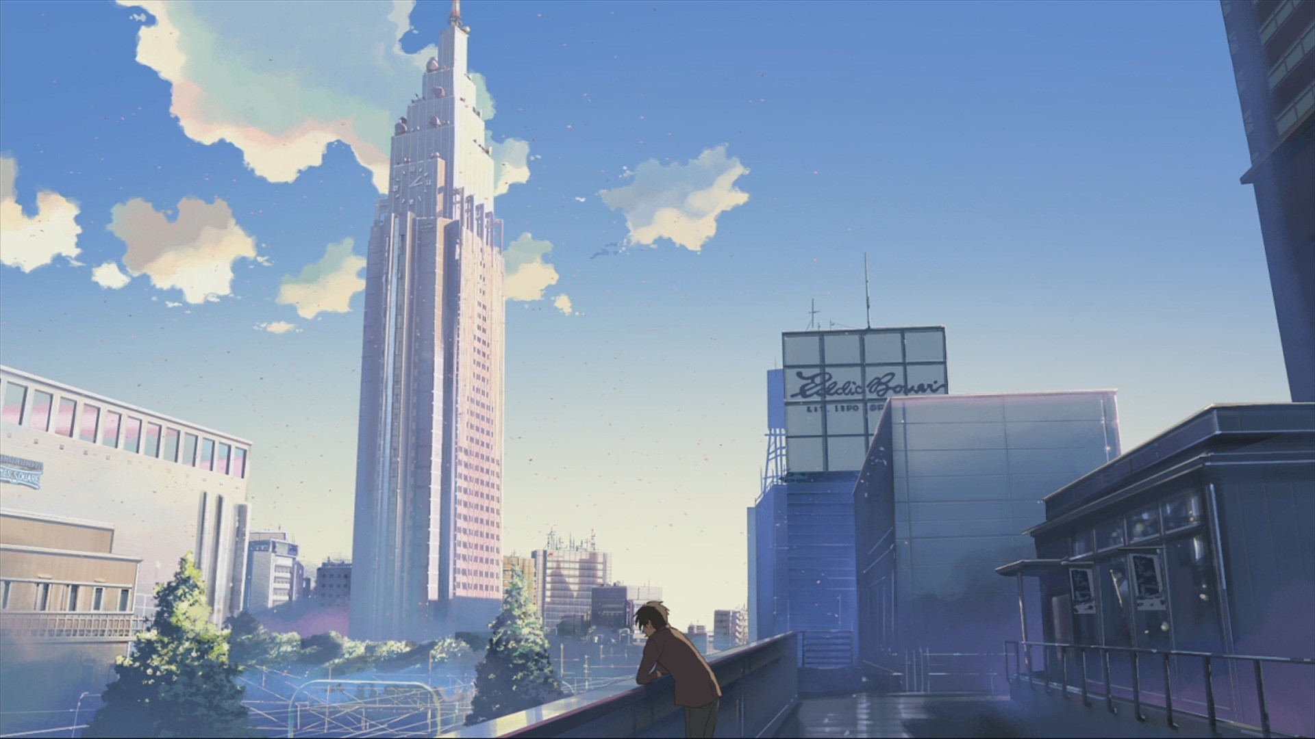 Anime Cityscape Sport City Space 5 Centimeters Per Second Nature HD Wallpaper