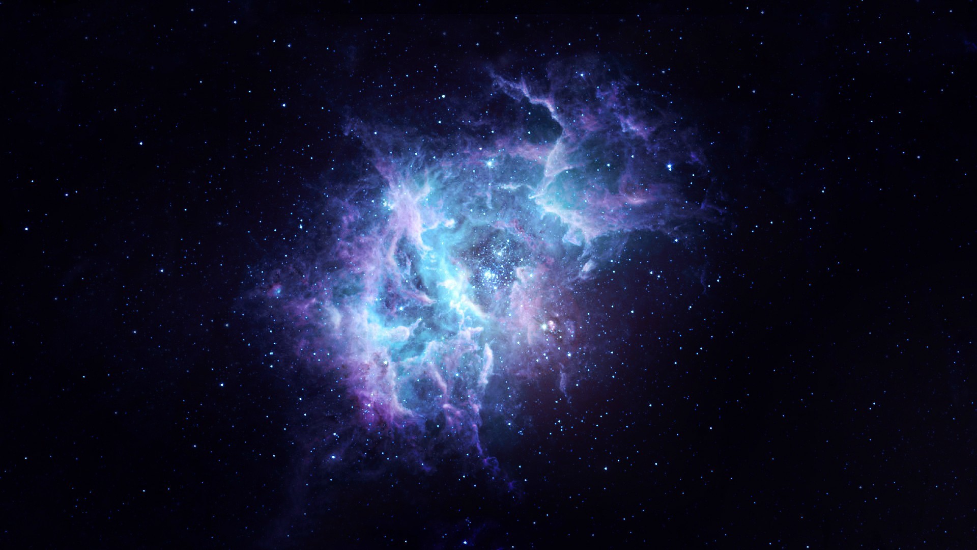 Abstract nebula in deep space with stars HD Wallpaper