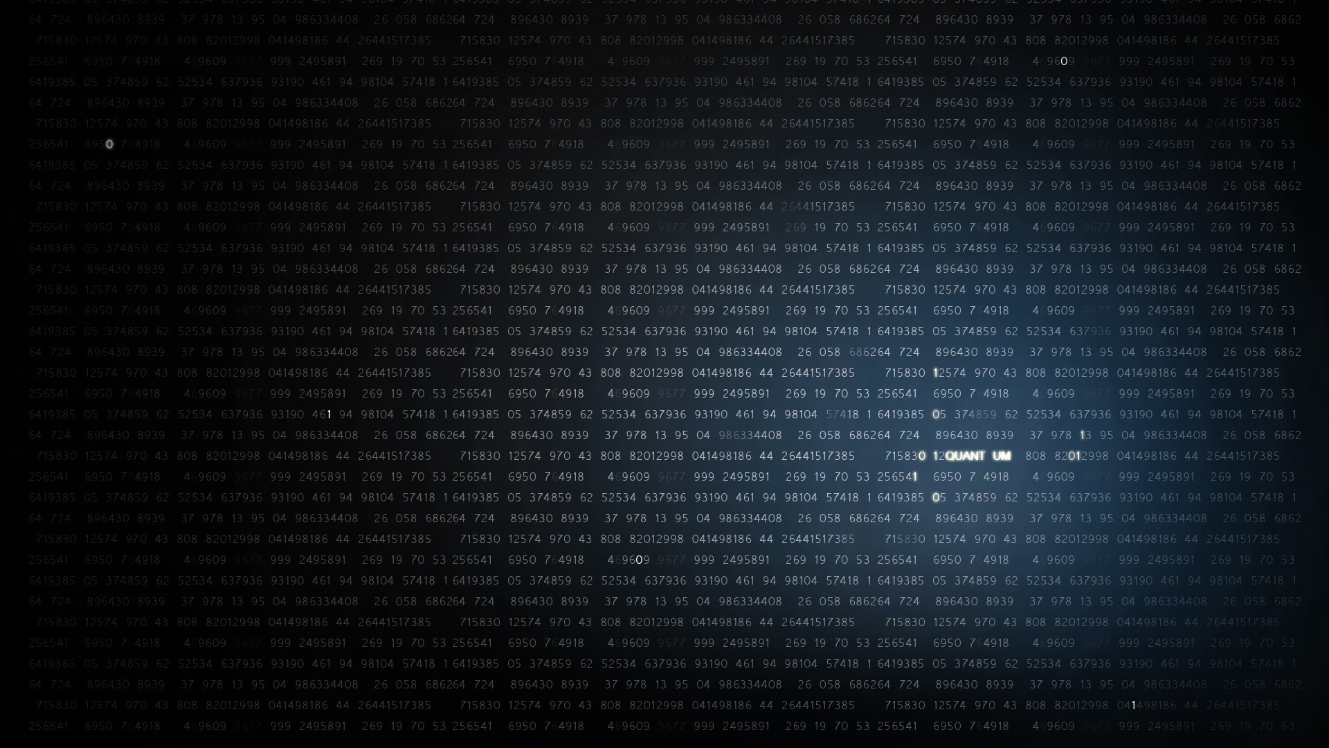 Quantistic Numbers Pattern HD Wallpaper