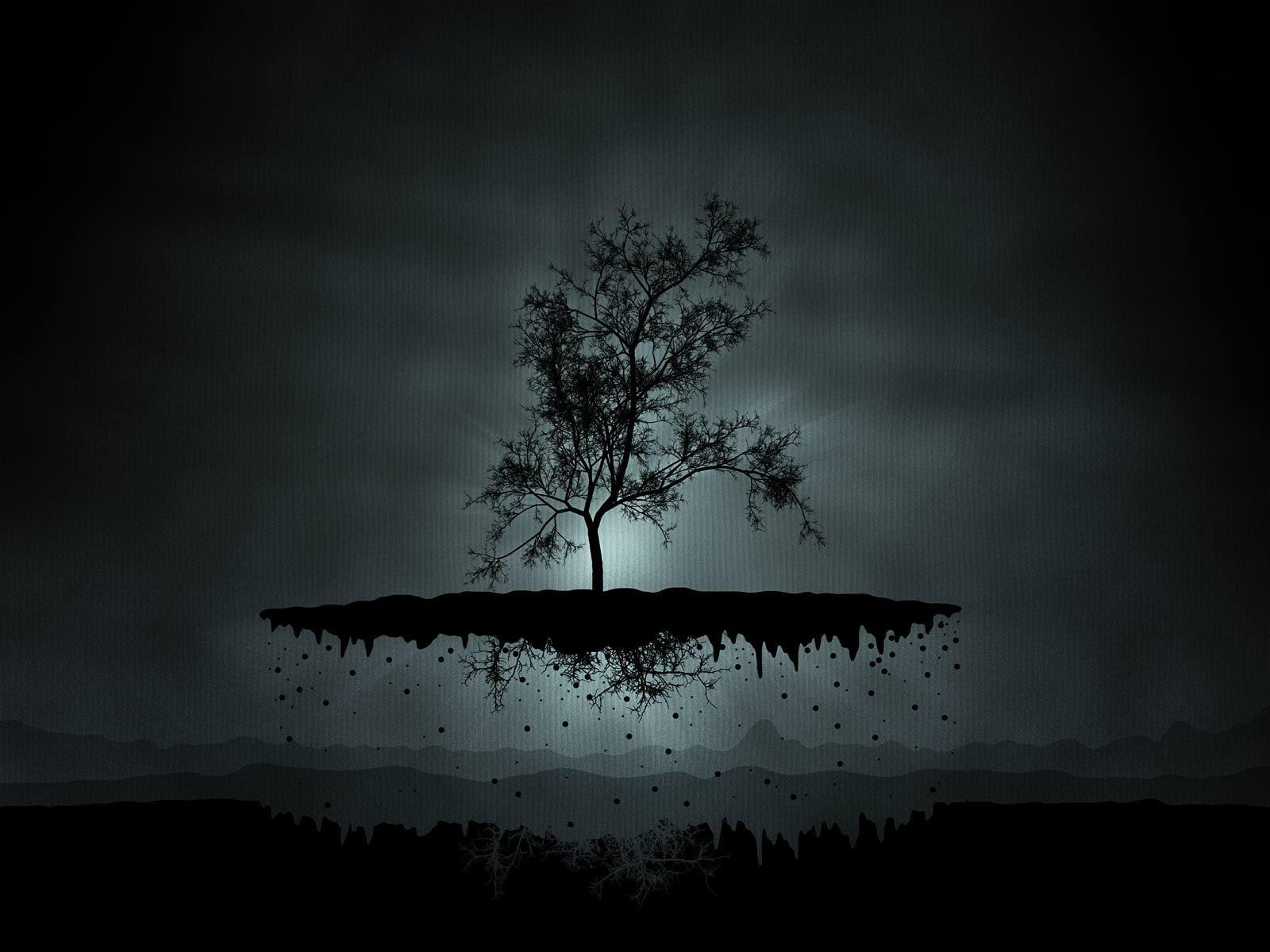 Fantasy Art Abstract Digital Art Trees Floating Island Nature HD Wallpaper