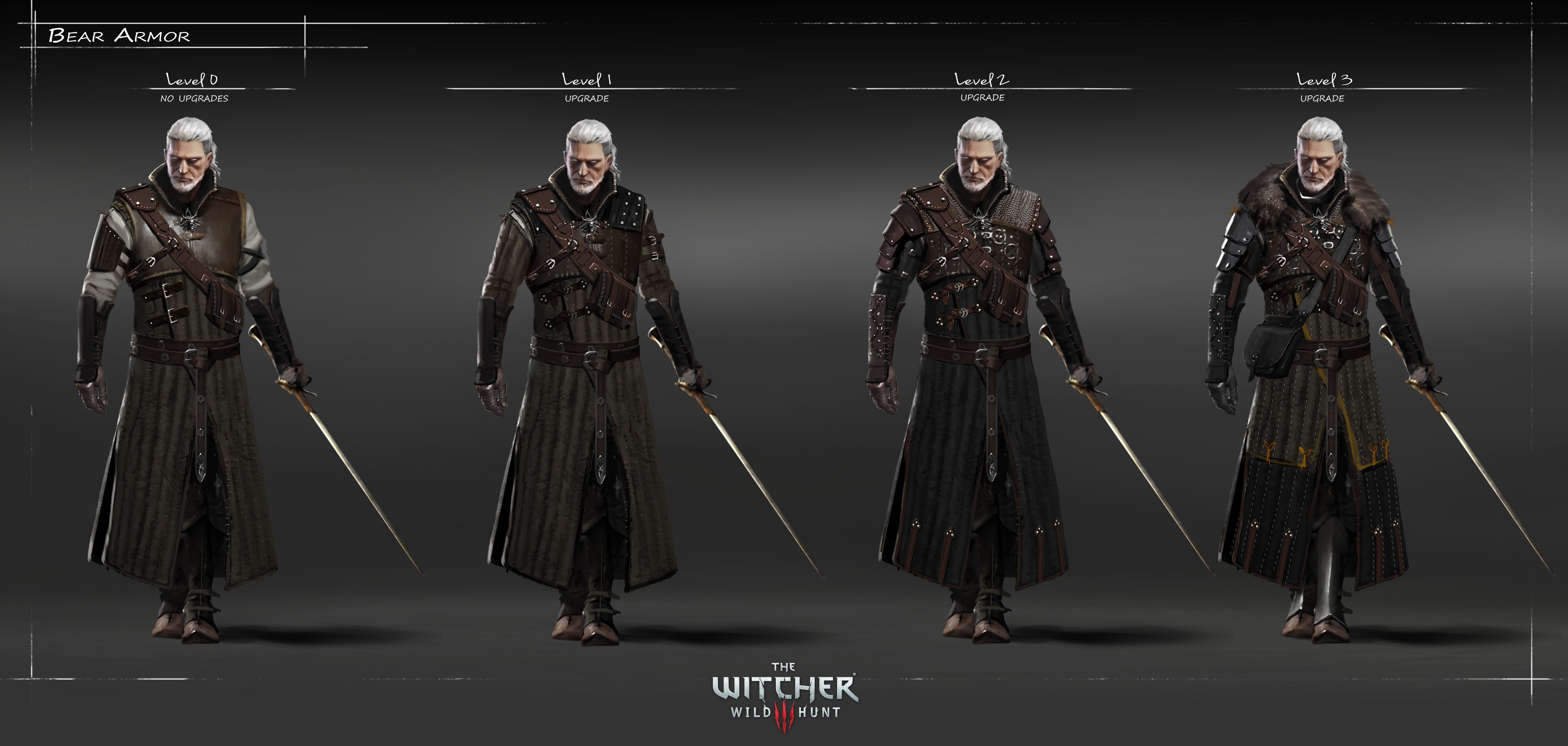 Geralt of Rivia in The Witcher 3: Wild Hunt Bear Armor upgrades HD Wallpaper