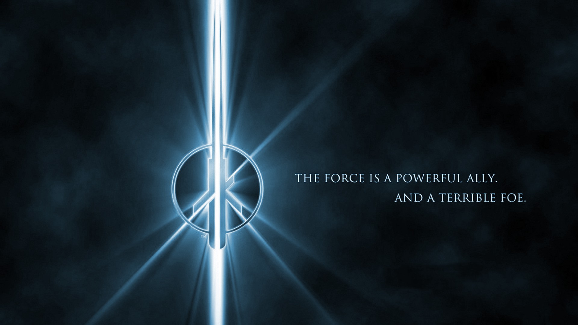 Star Wars Sith Jedi symbol with quote HD Wallpaper