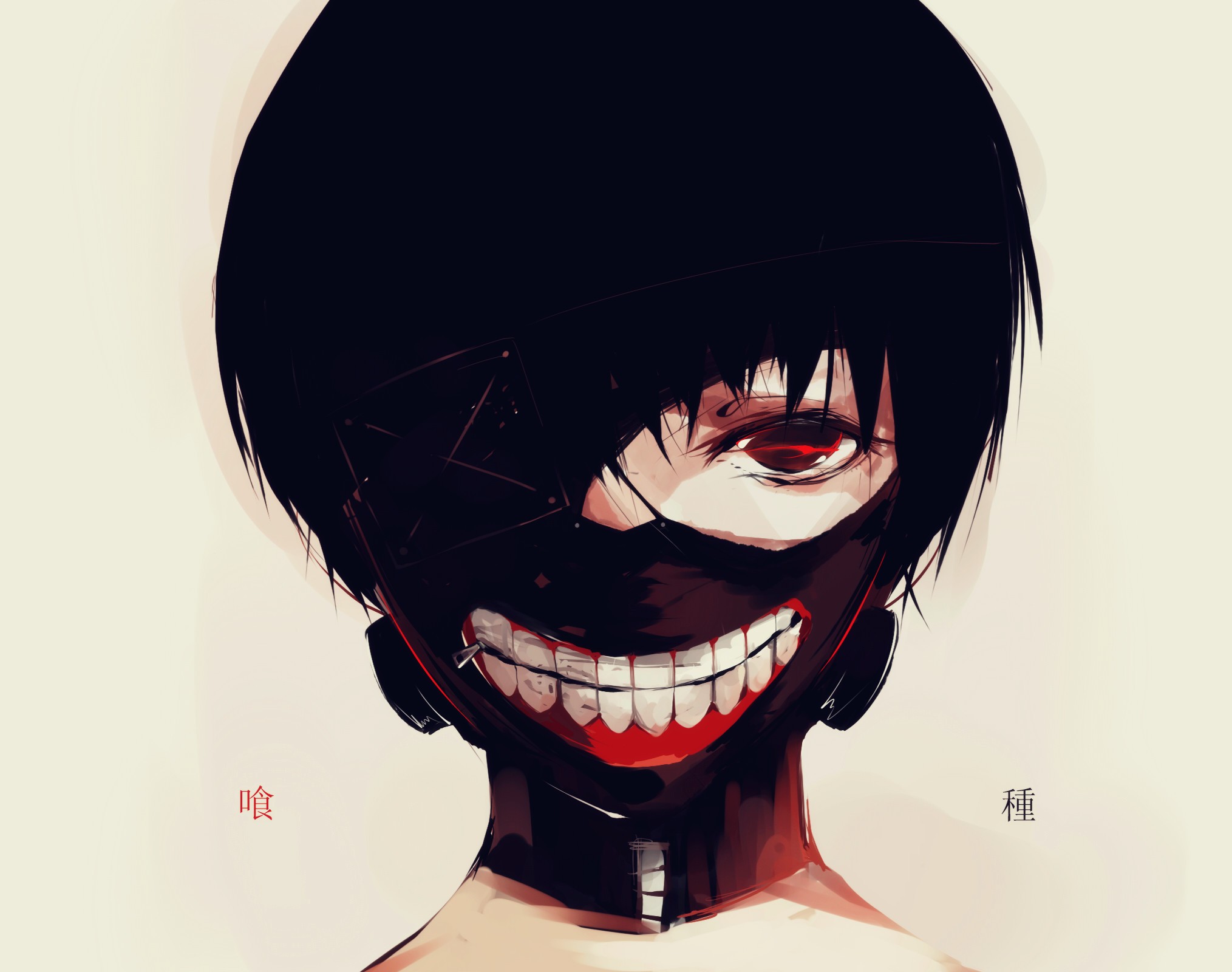 Ken Kaneki from Tokyo Ghoul with a mask HD Wallpaper