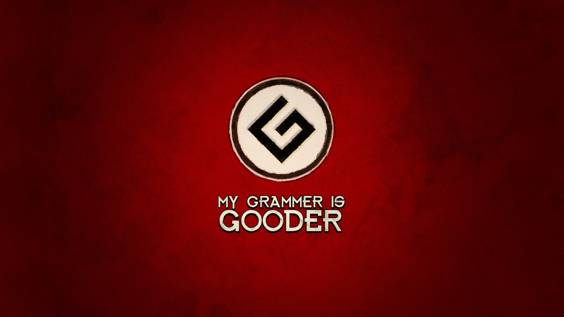 My Grammer is Gooder Logo HD Wallpaper