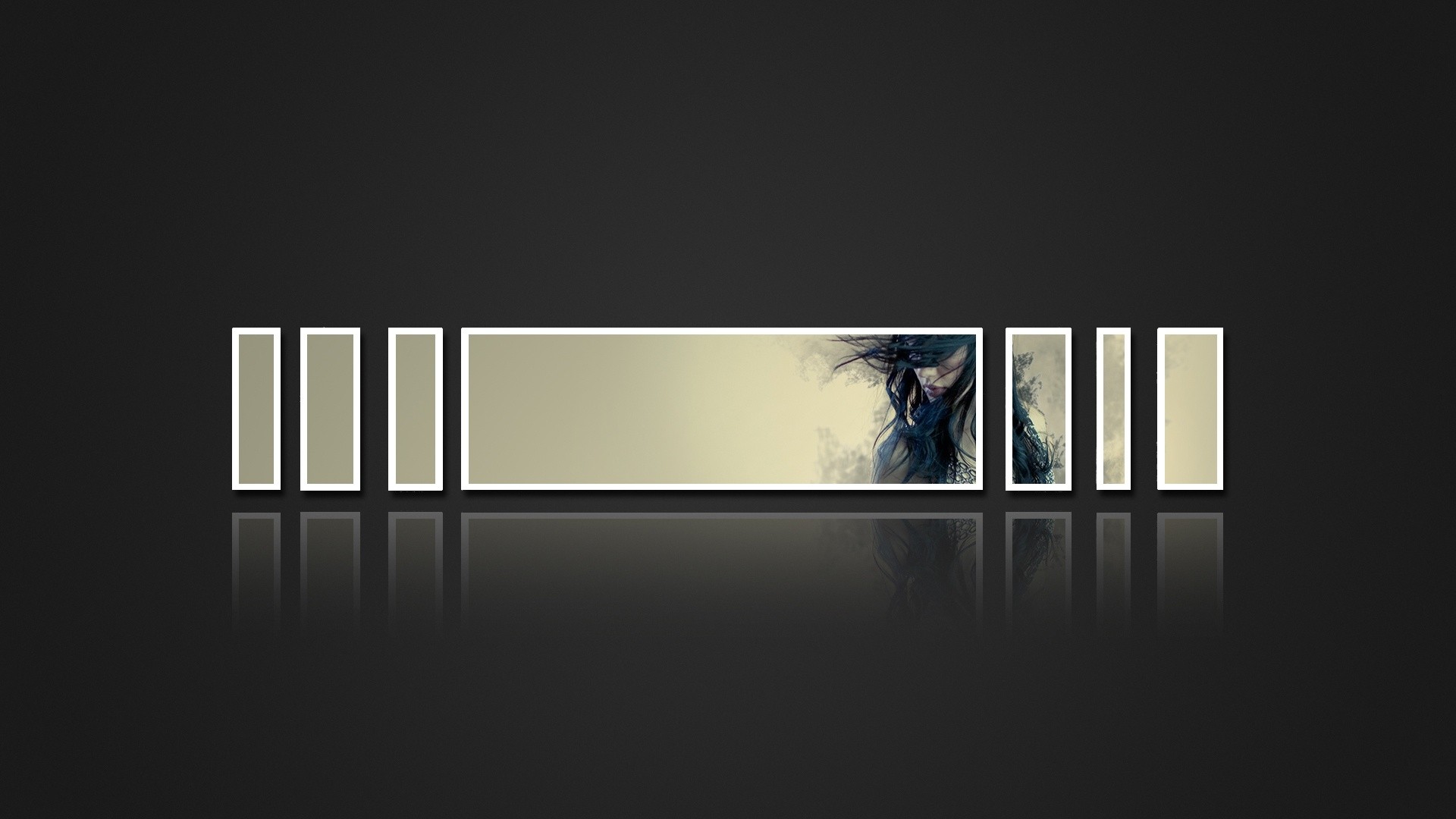 Digital art of a woman with dark hair HD Wallpaper