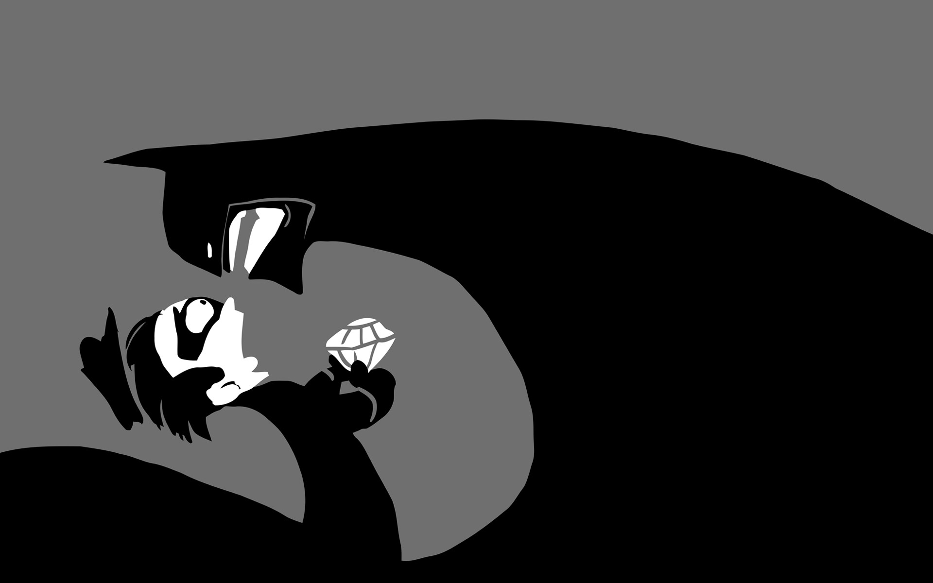 Batman and a person holding a diamond HD Wallpaper