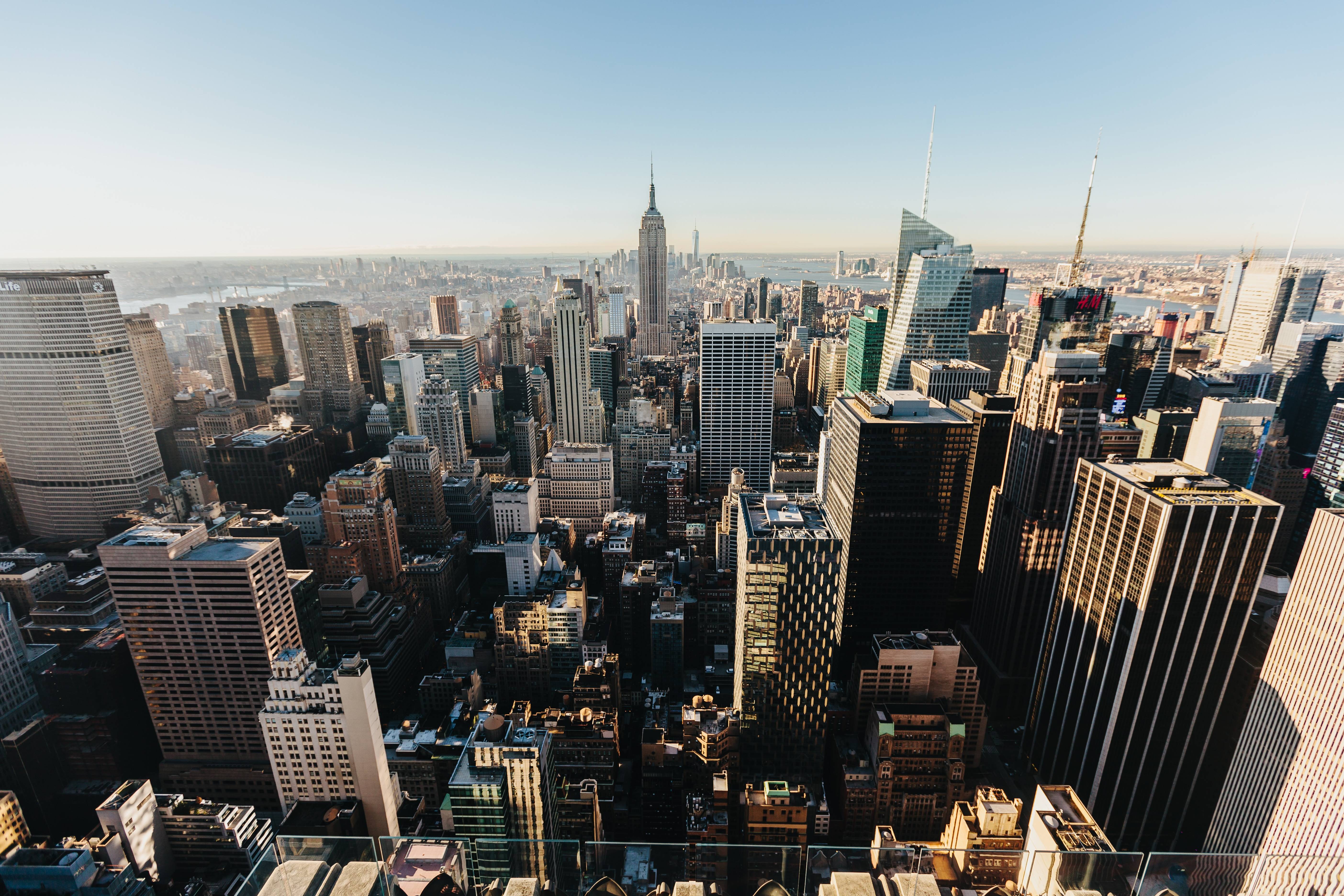 New York City Skyline with Empire State Building HD Wallpaper