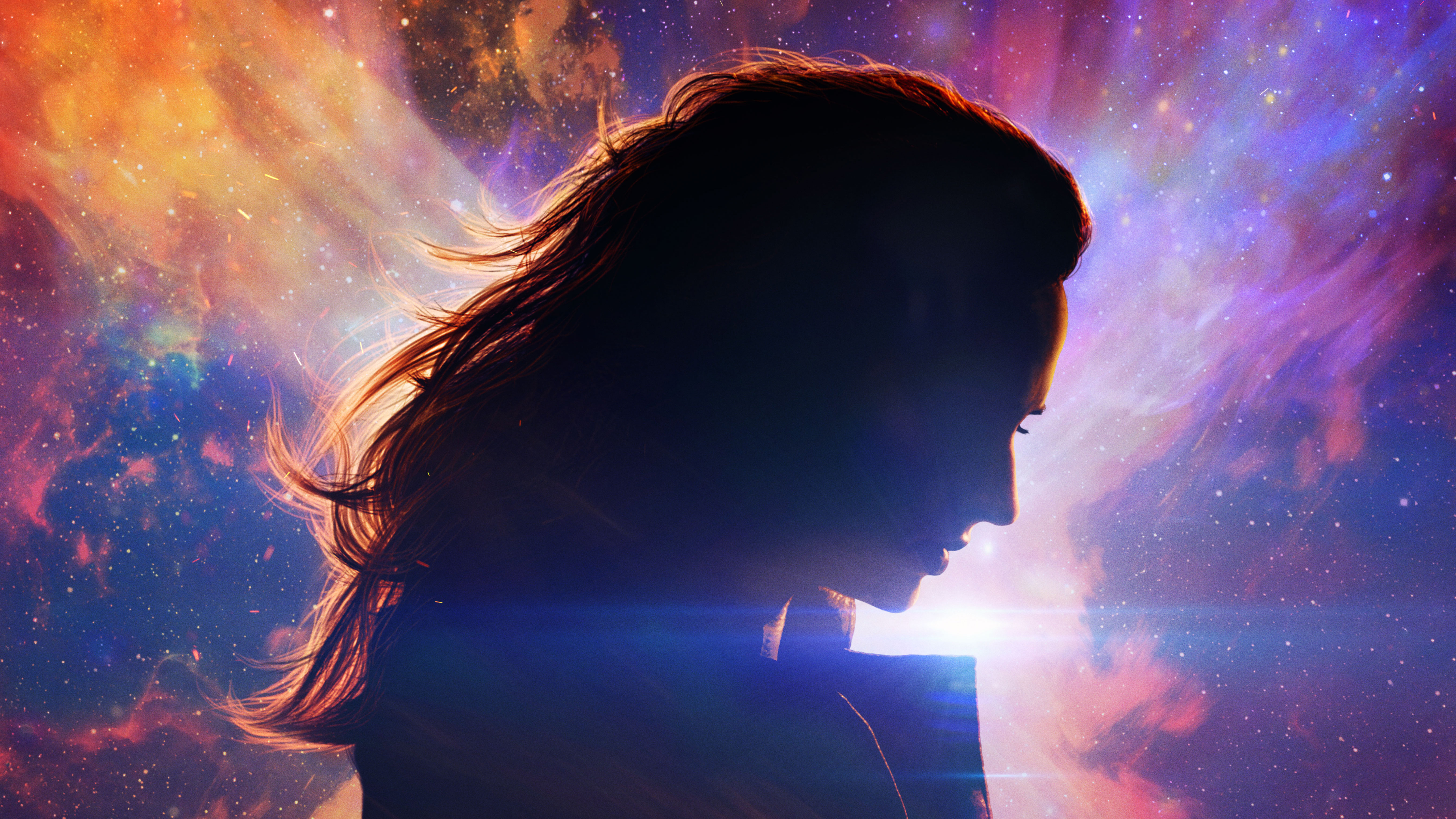 Sophie Turner as Dark Phoenix in Space HD Wallpaper