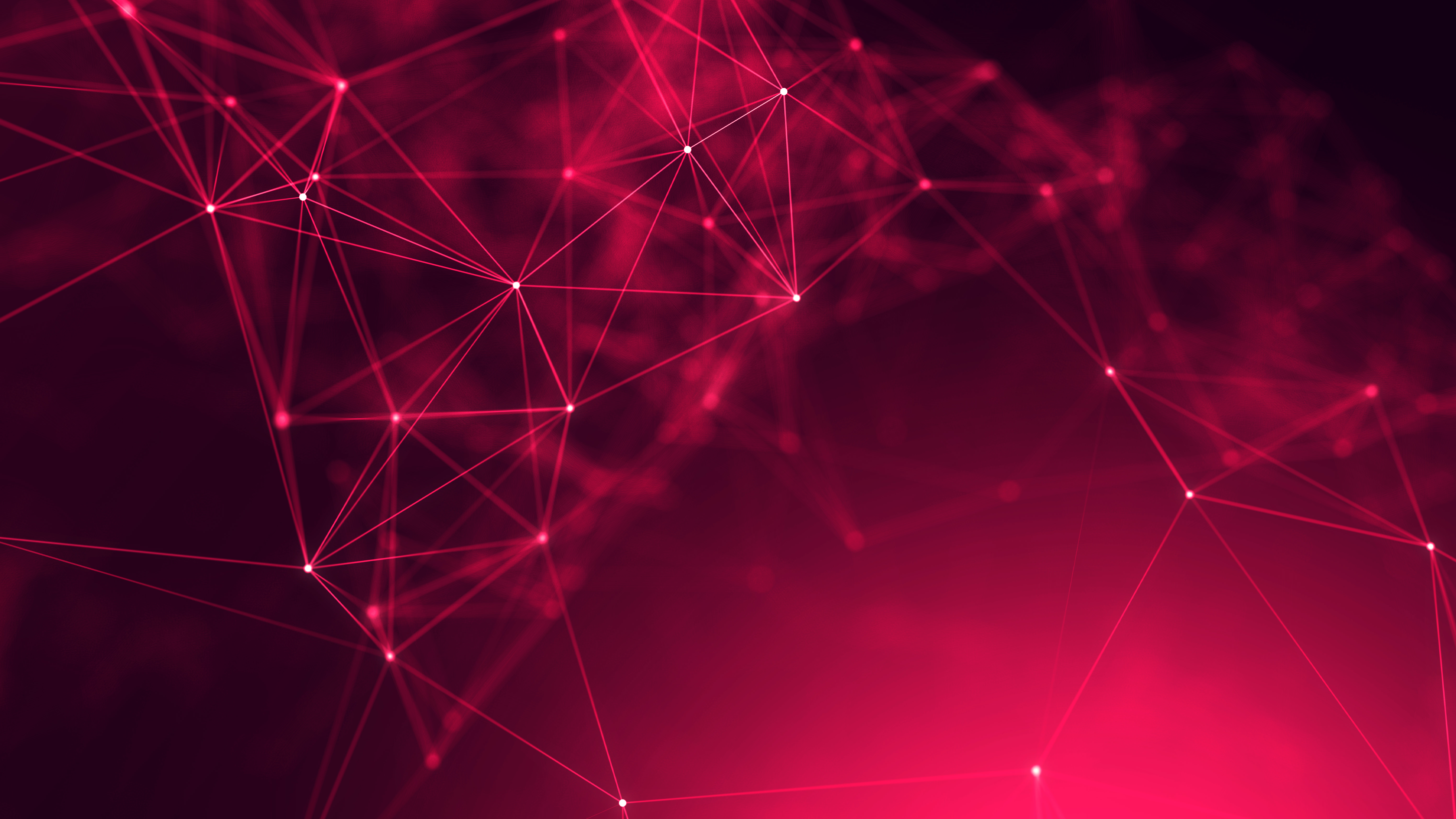 Abstract geometric network with pink nodes and lines HD Wallpaper