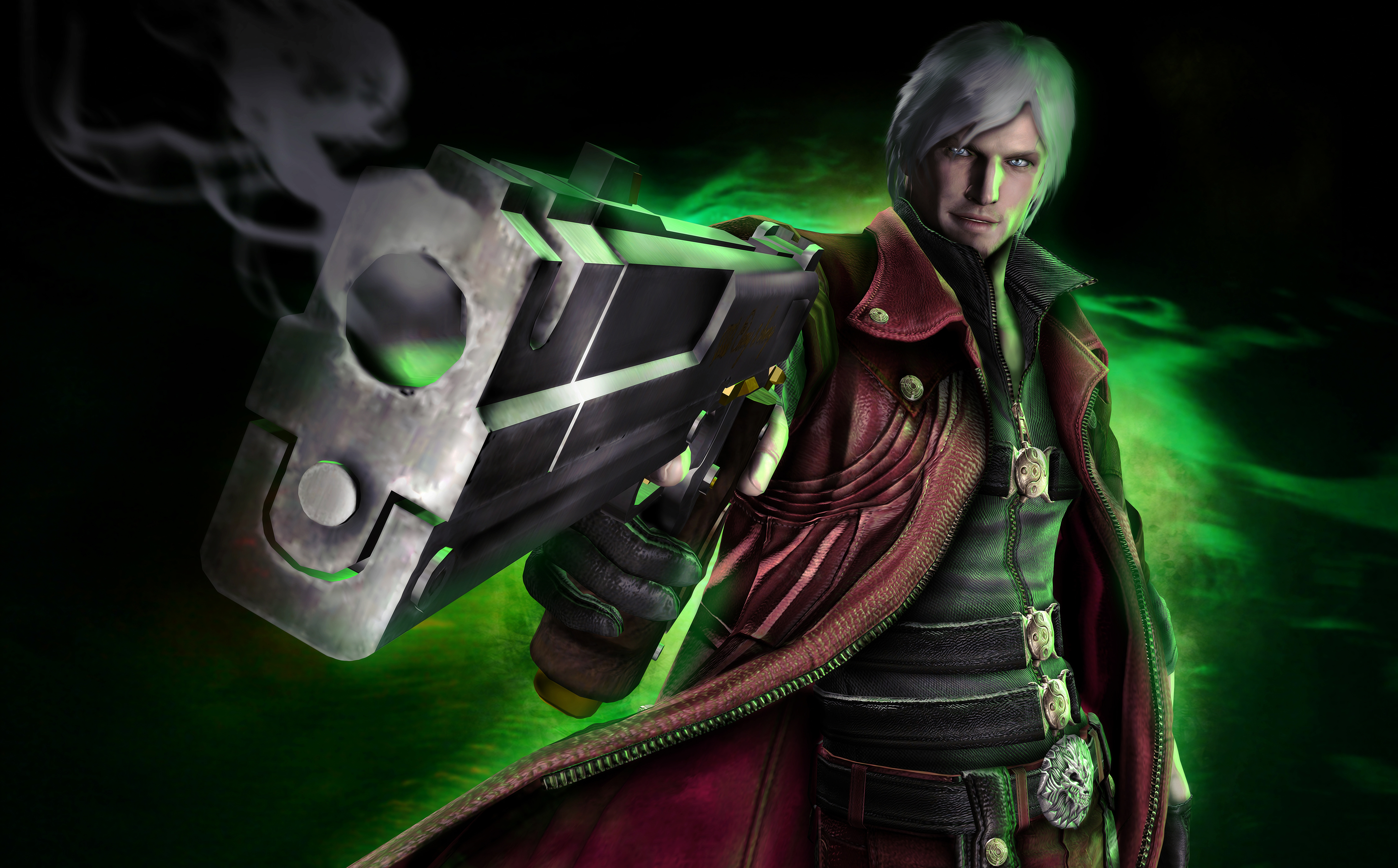 Dante from Devil May Cry with a gun HD Wallpaper