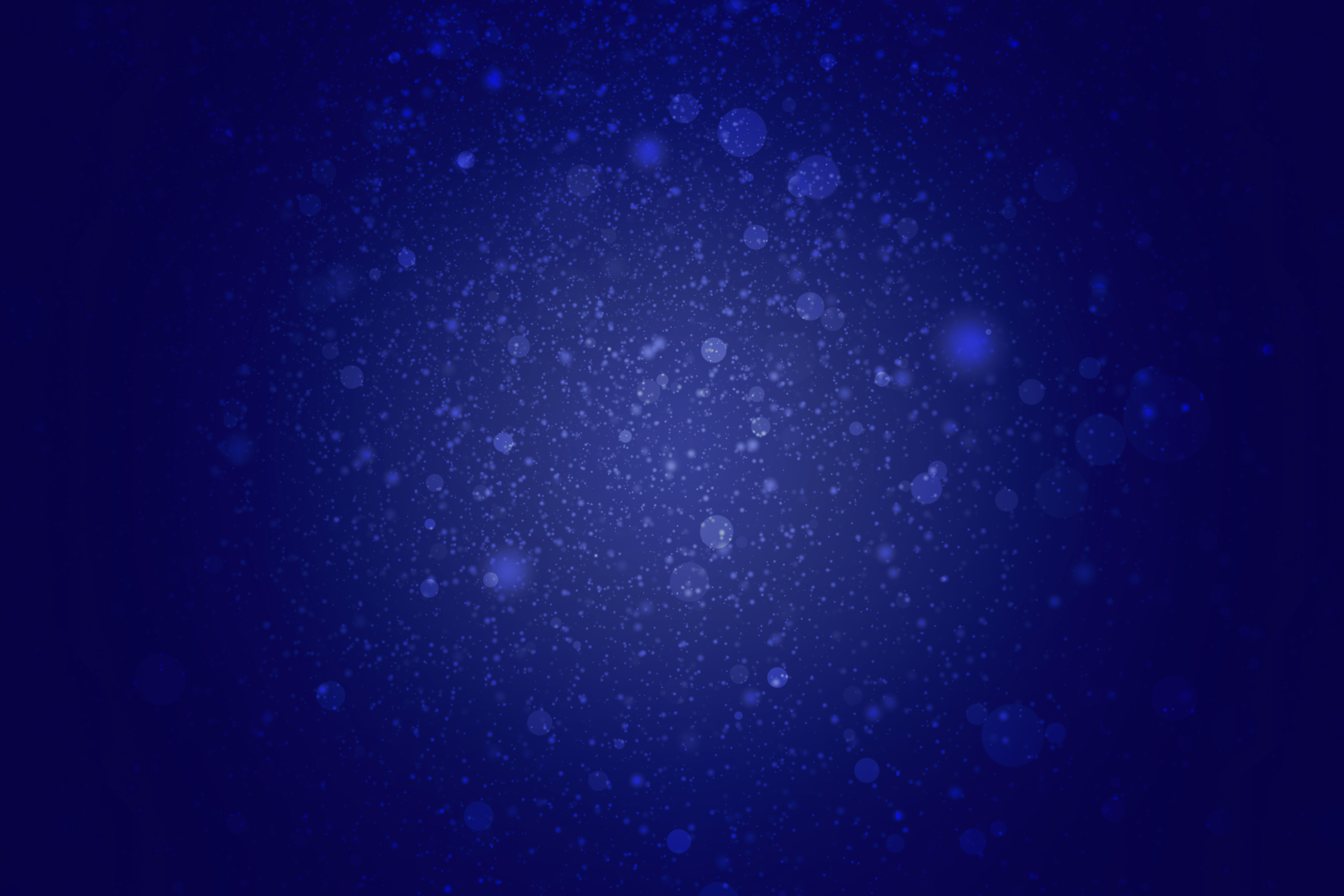 Abstract blue particles and bokeh 4K HD Wallpaper