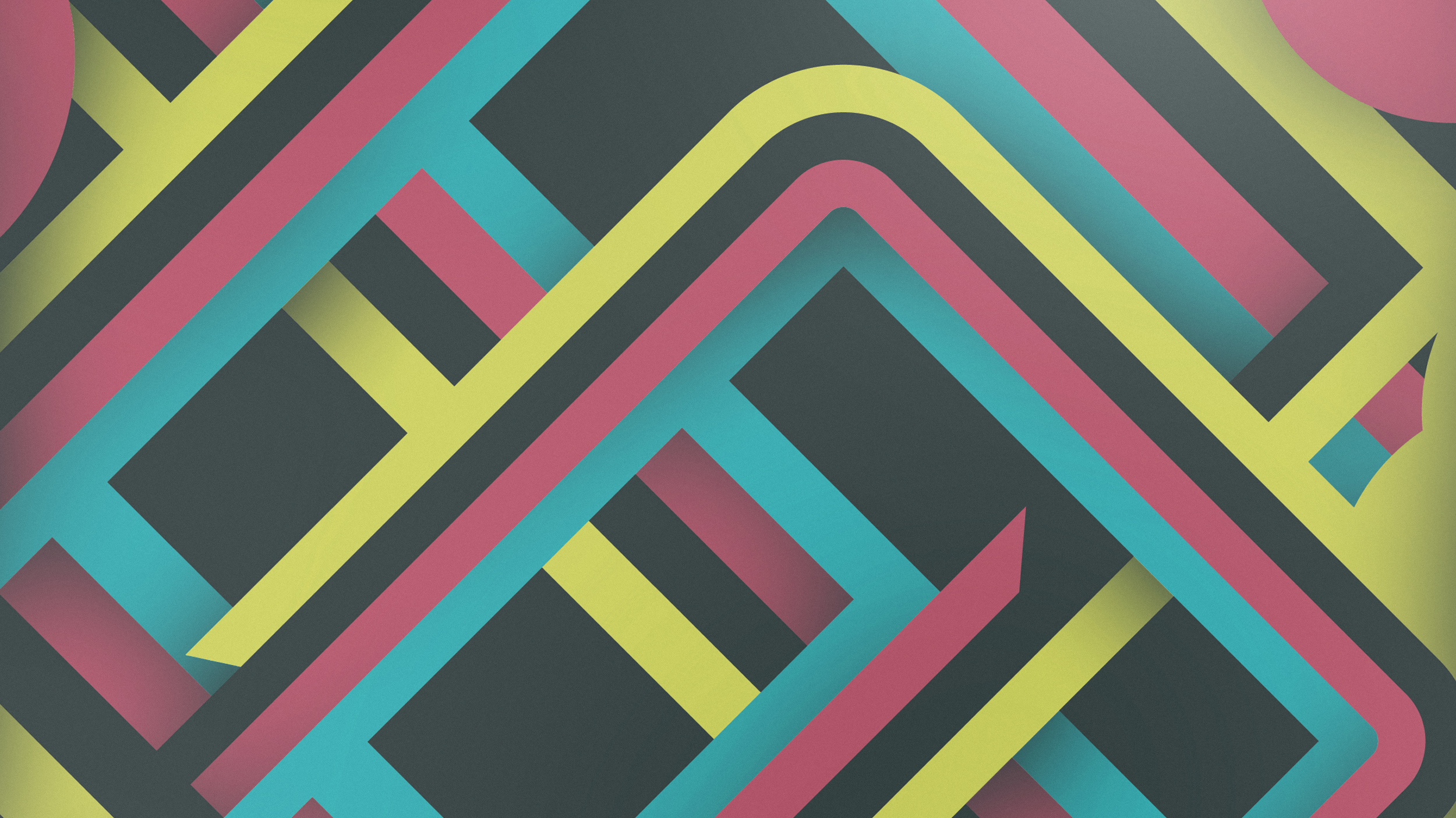 Abstract geometric pattern with colorful lines HD Wallpaper