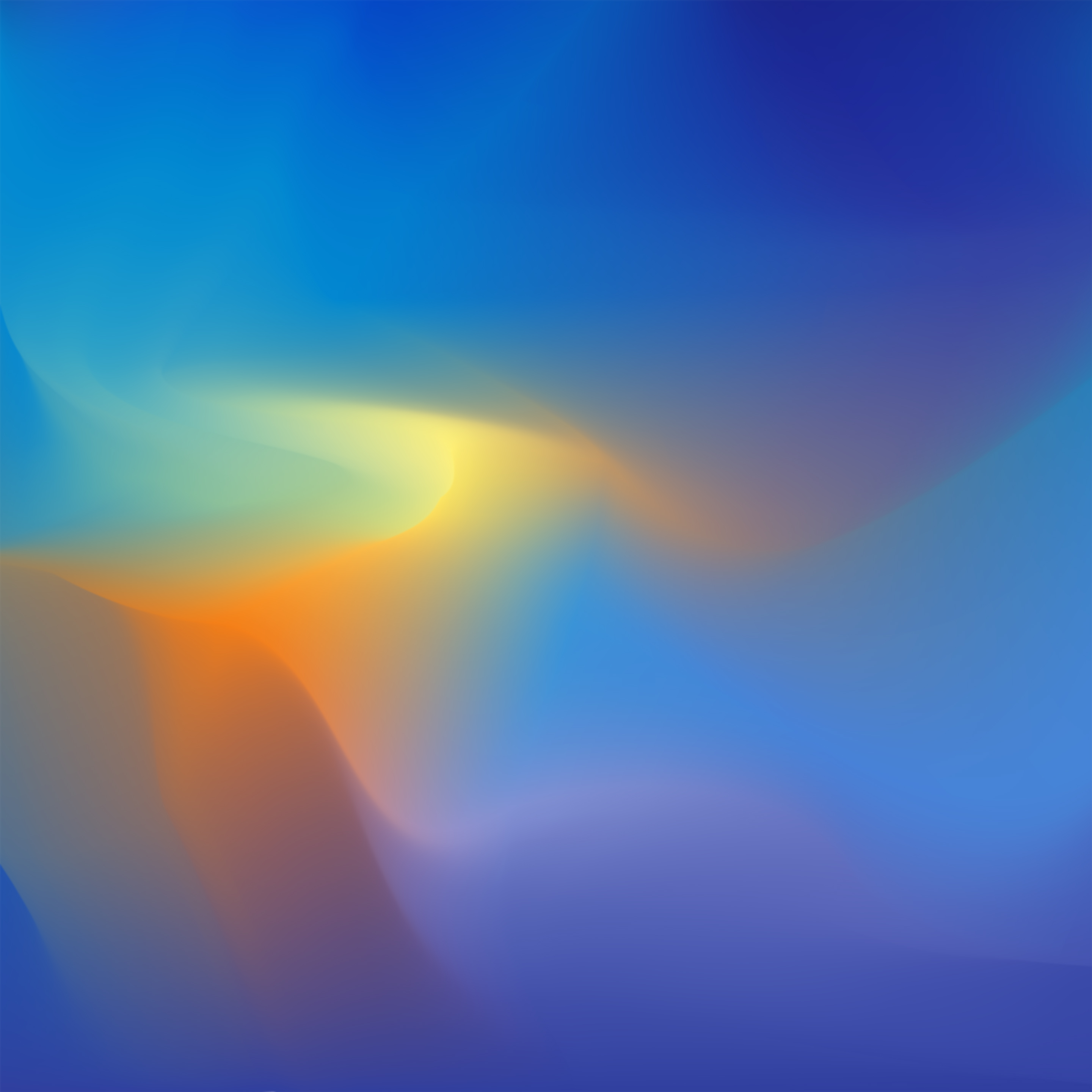 Abstract gradient with blue, yellow, and orange hues HD Wallpaper