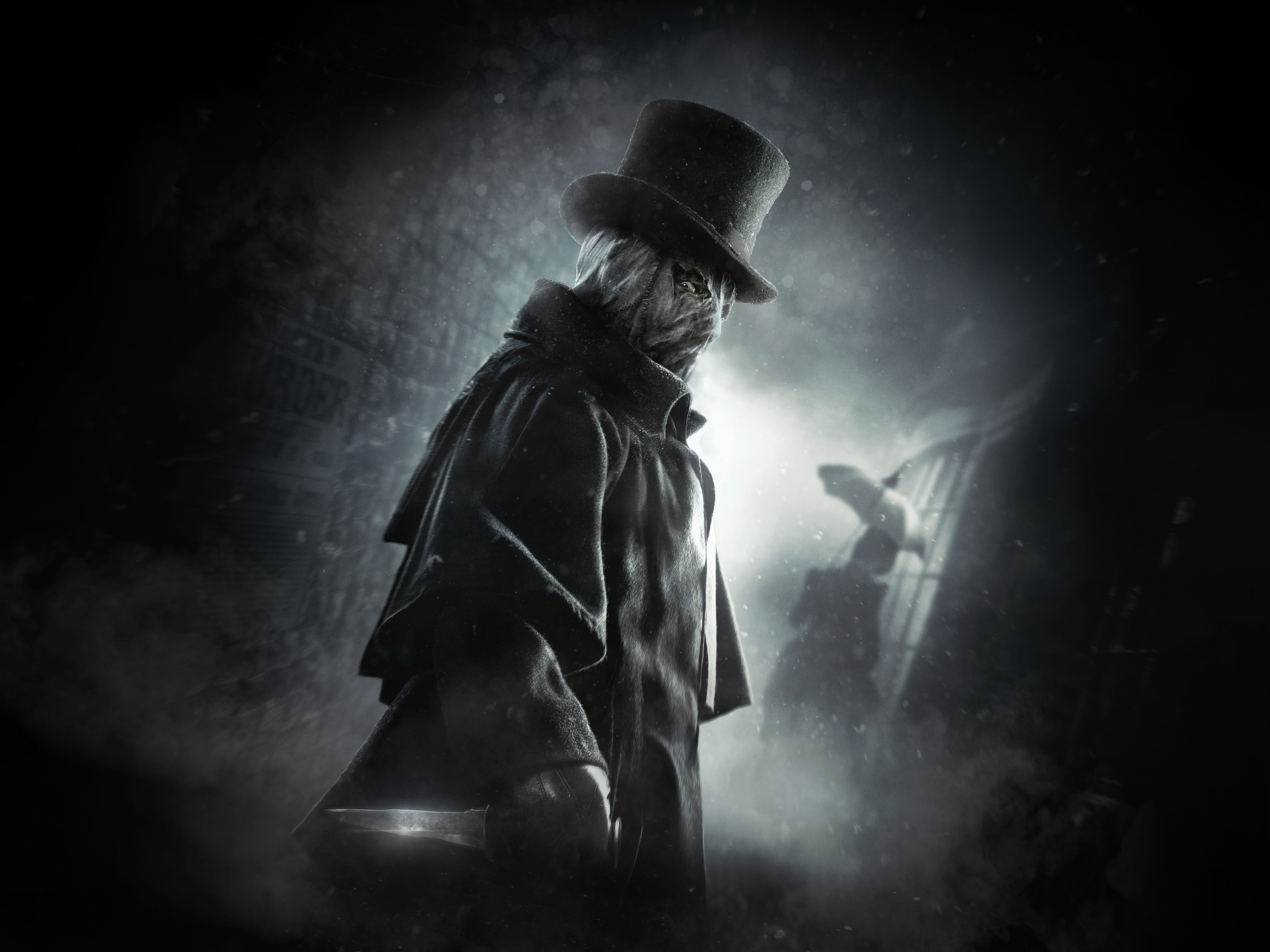 Rorschach artwork with knife HD Wallpaper