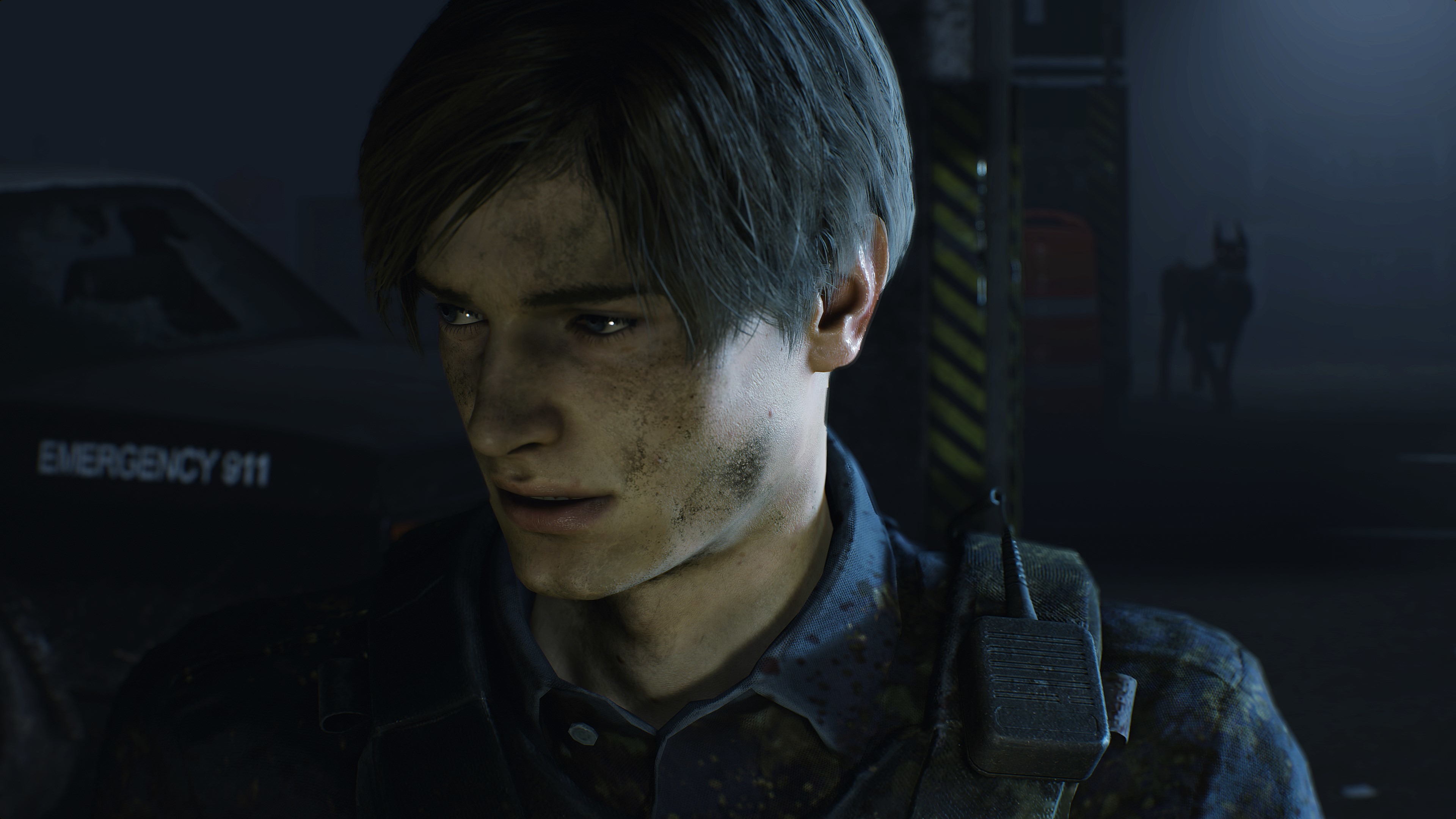 Leon Kennedy in Resident Evil 2 4K HD Wallpaper