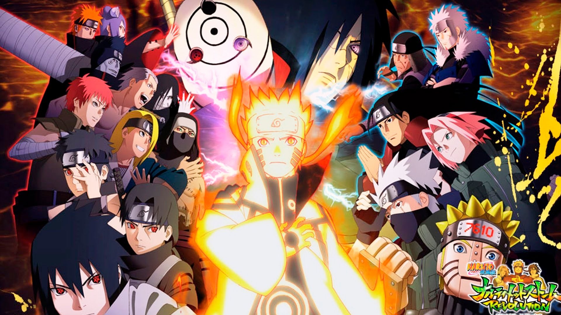 Naruto Characters from Naruto Shippuden: Ultimate Ninja Storm Revolution HD Wallpaper
