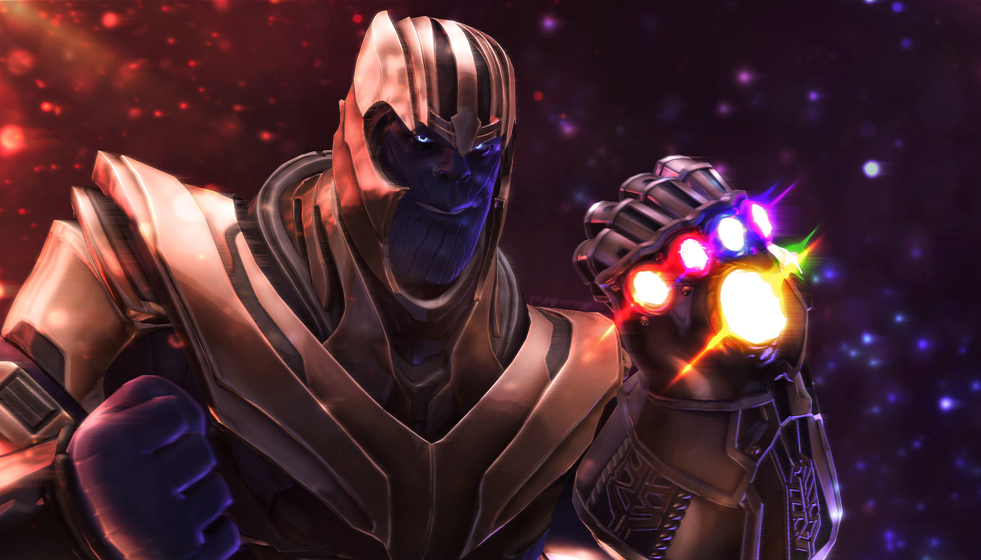 Thanos with the Infinity Gauntlet in 4K HD Wallpaper